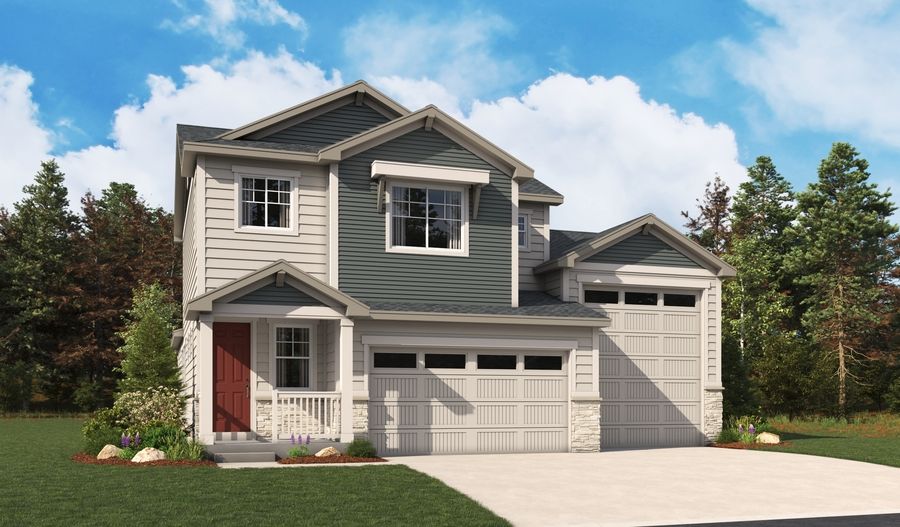 Zinc-R956-PaintBrushHills Elevation B:The Zinc Elevation B