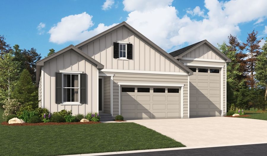 Bronze-R928-PaintBrushHills Elevation A:The Bronze Elevation A