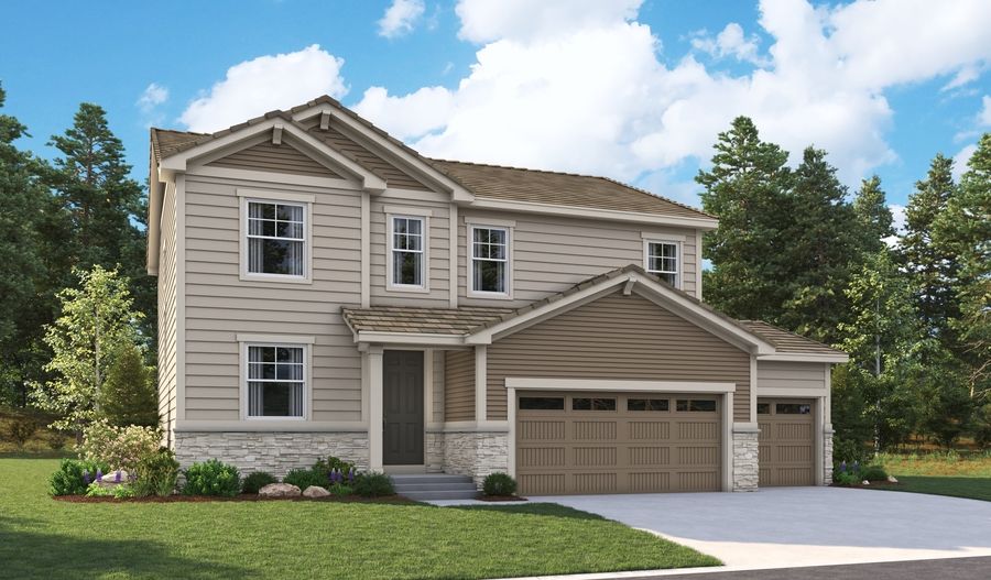 Hemingway-D250-JacksonCreek Elevation B:The Hemingway elevation B
