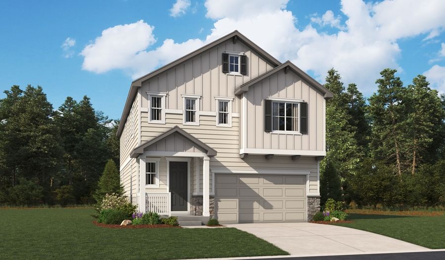 LaurelII-R950-TheTrailsatAspenRidge Elevation A:The LaurelII Elevation A