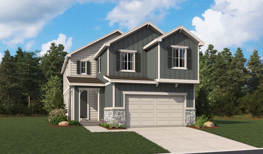 Cottonwood-R970-TheTrailsatAspenRidge Elevation A:The Cottonwood Elevation A
