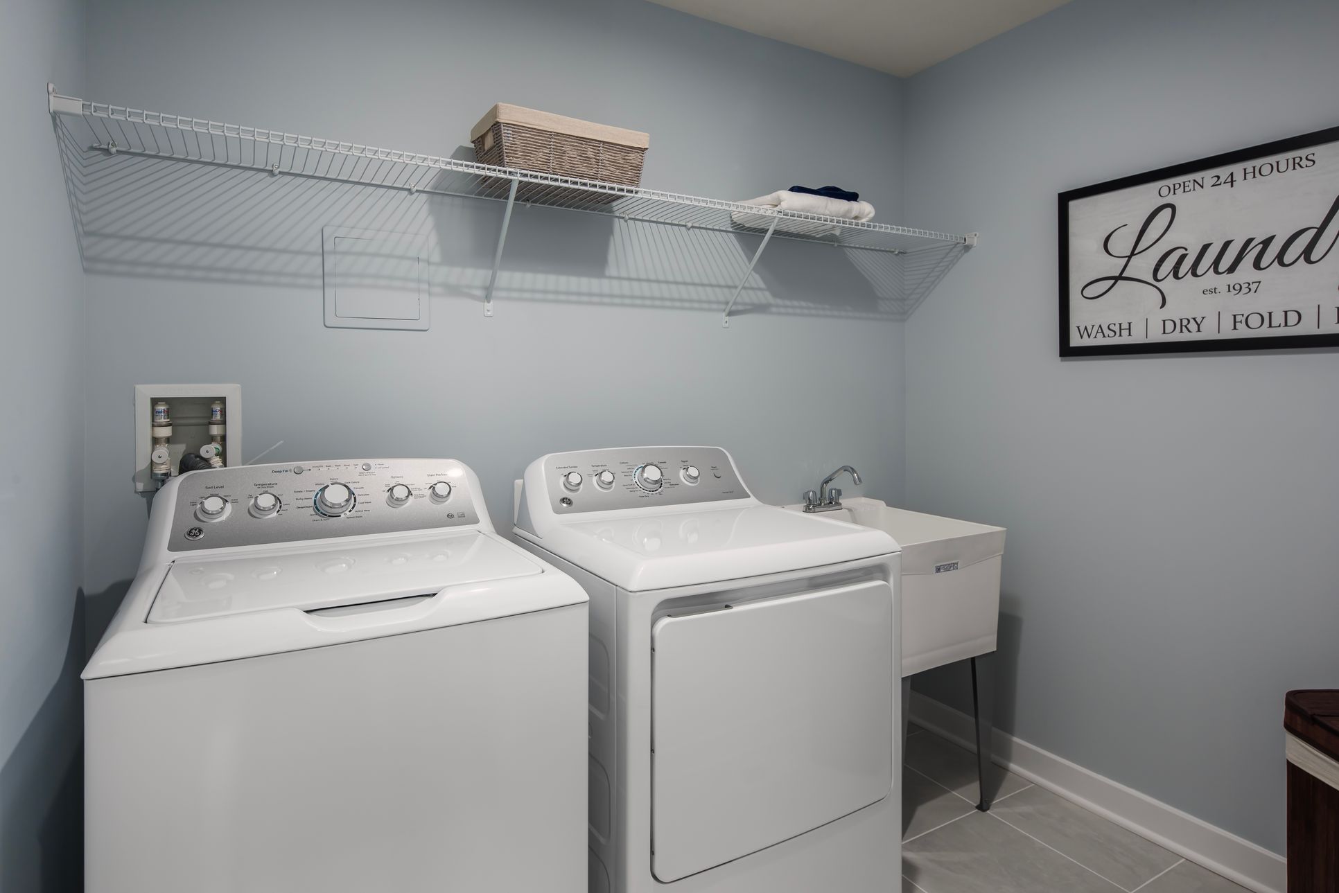 Laundry on the first floor - say goodbye to carrying baskets of clothes up and down the stairs