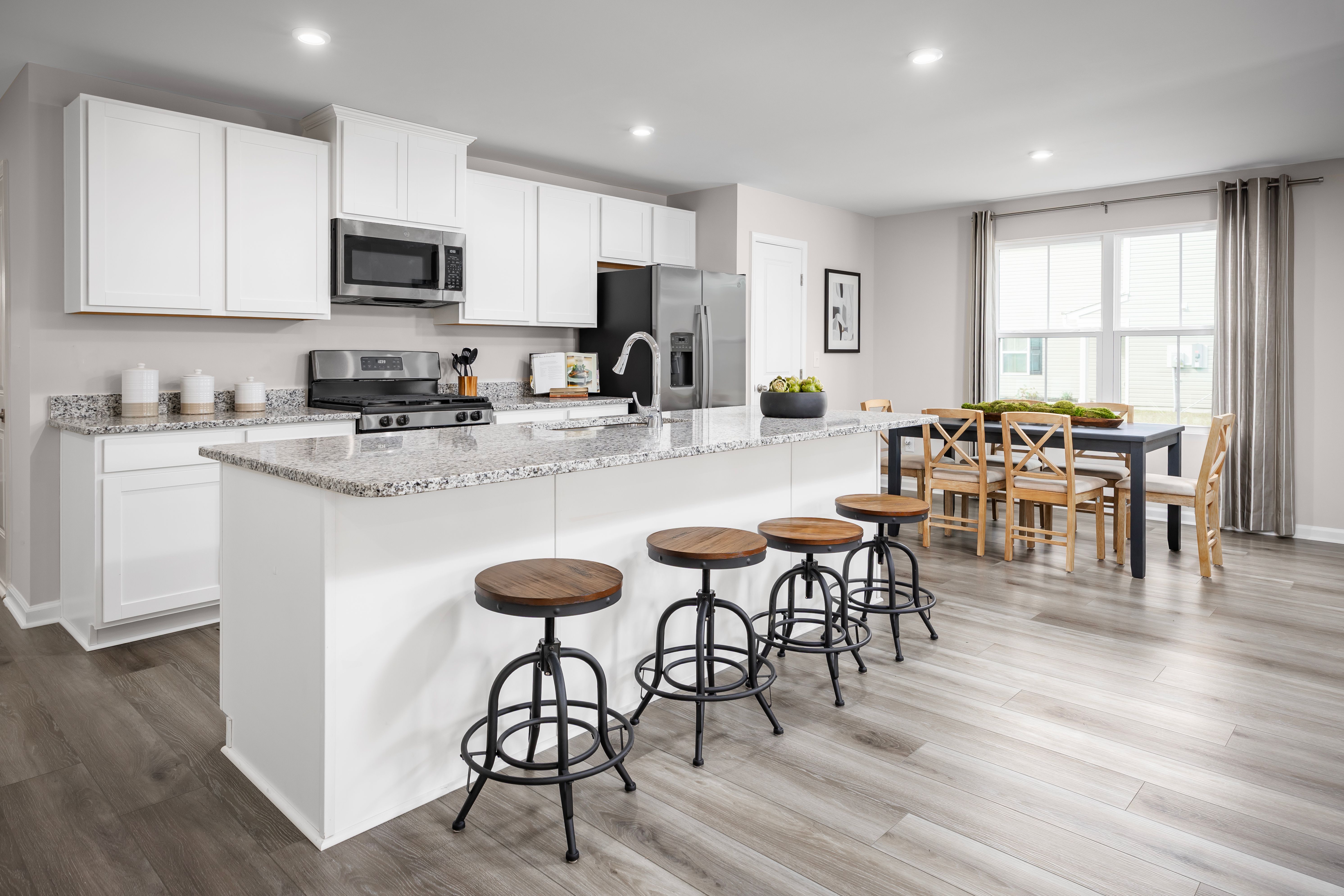 Open-concept layouts keep you connected with family and friends