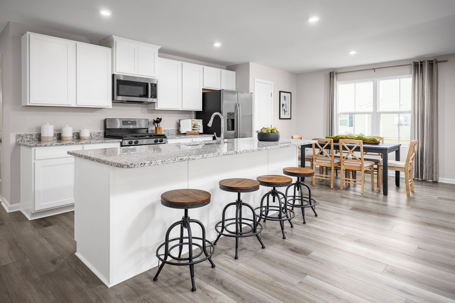 Open-concept layouts keep you connected with family and friends
