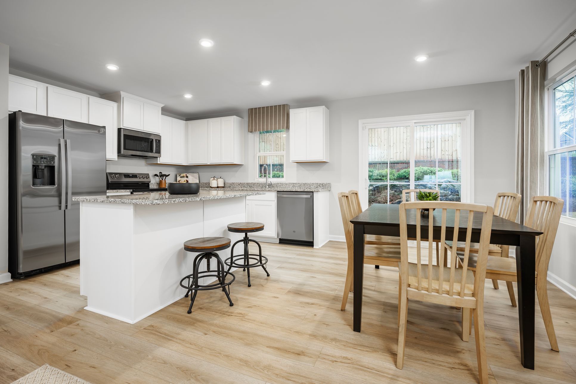 Spacious and stylish kitchens with large islands!