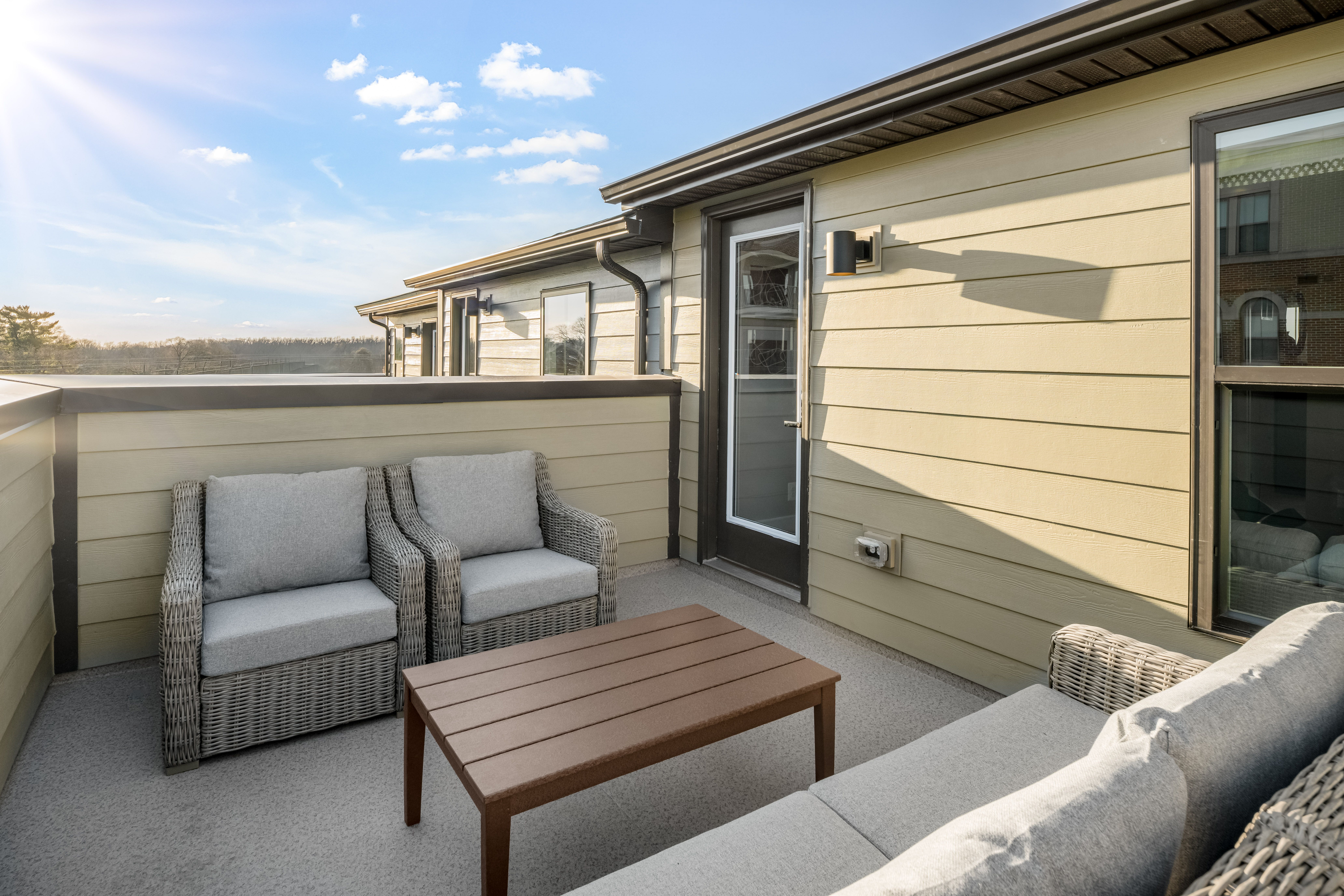 Start your morning or unwind at night—your private outdoor escape awaits on the rooftop terrace