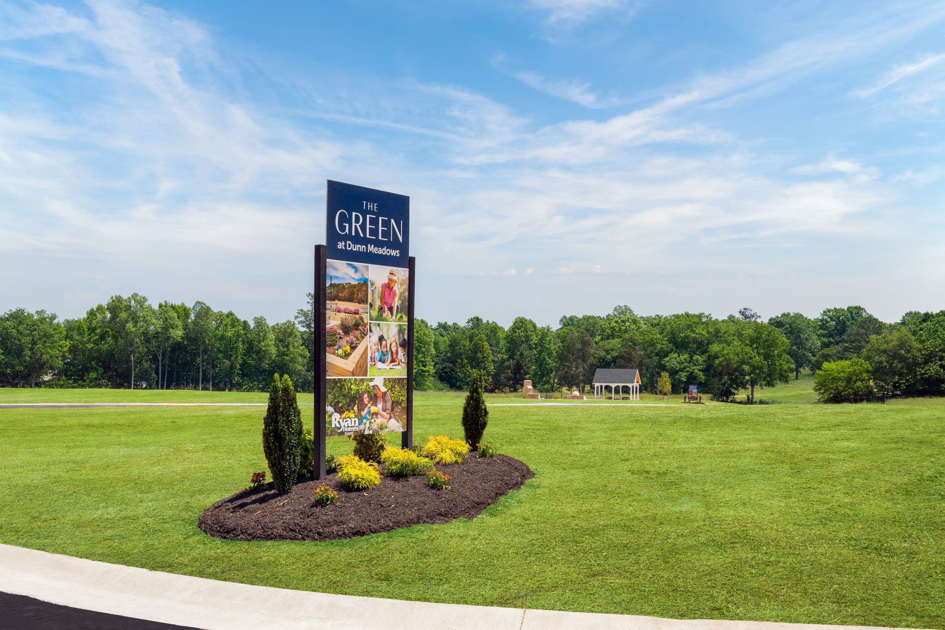 The Green: Room to gather, room to grow – community greenspace and a shared garden.