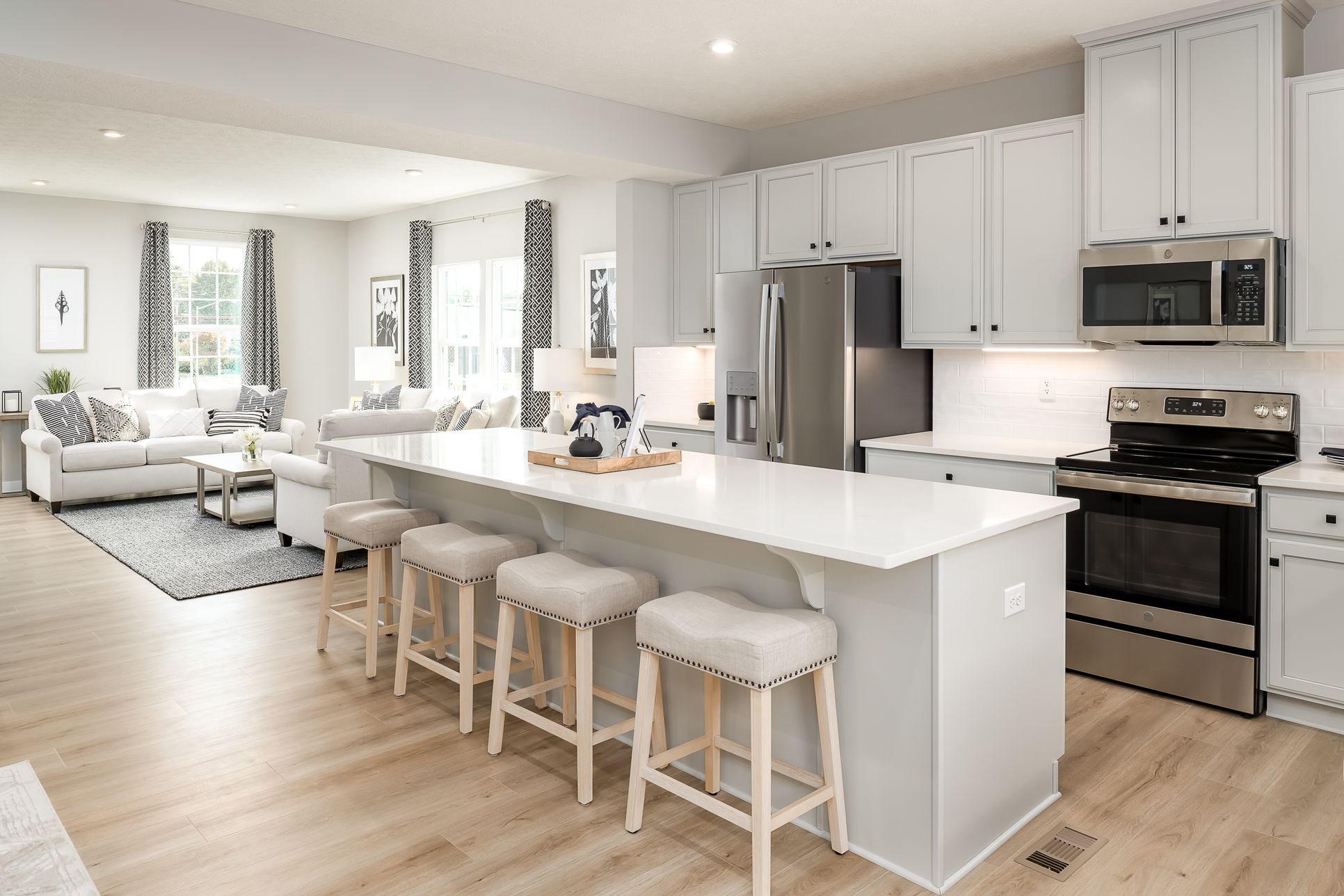 Lowest priced new homes in Delaware with spacious layouts, 2-car garage, and lawn/snow care provided