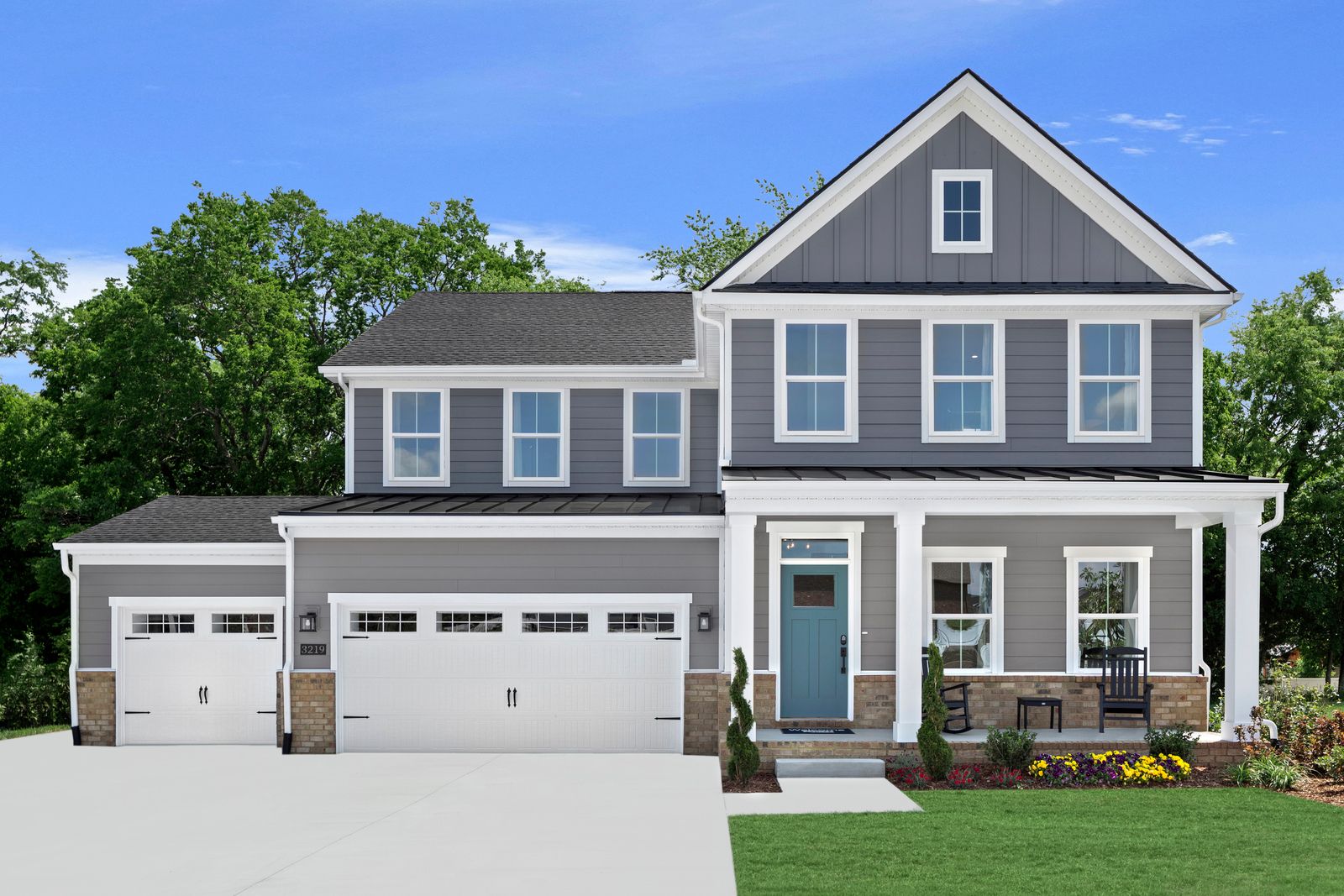 Only new 3-car garage homes in Midview Schools--walkout and garden view homesites available!