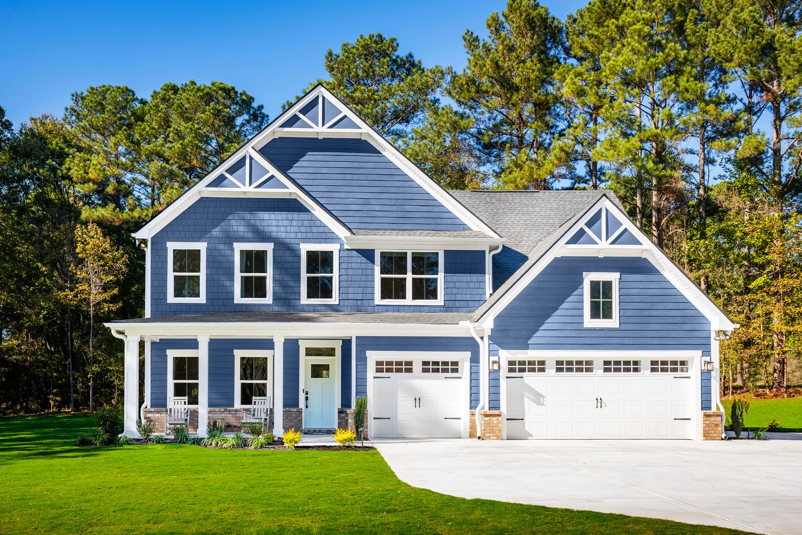 NEW HOMES ON 1-ACRE HOMESITES WITH 3-CAR GARAGES & FULL FRONT PORCHES INCLUDED