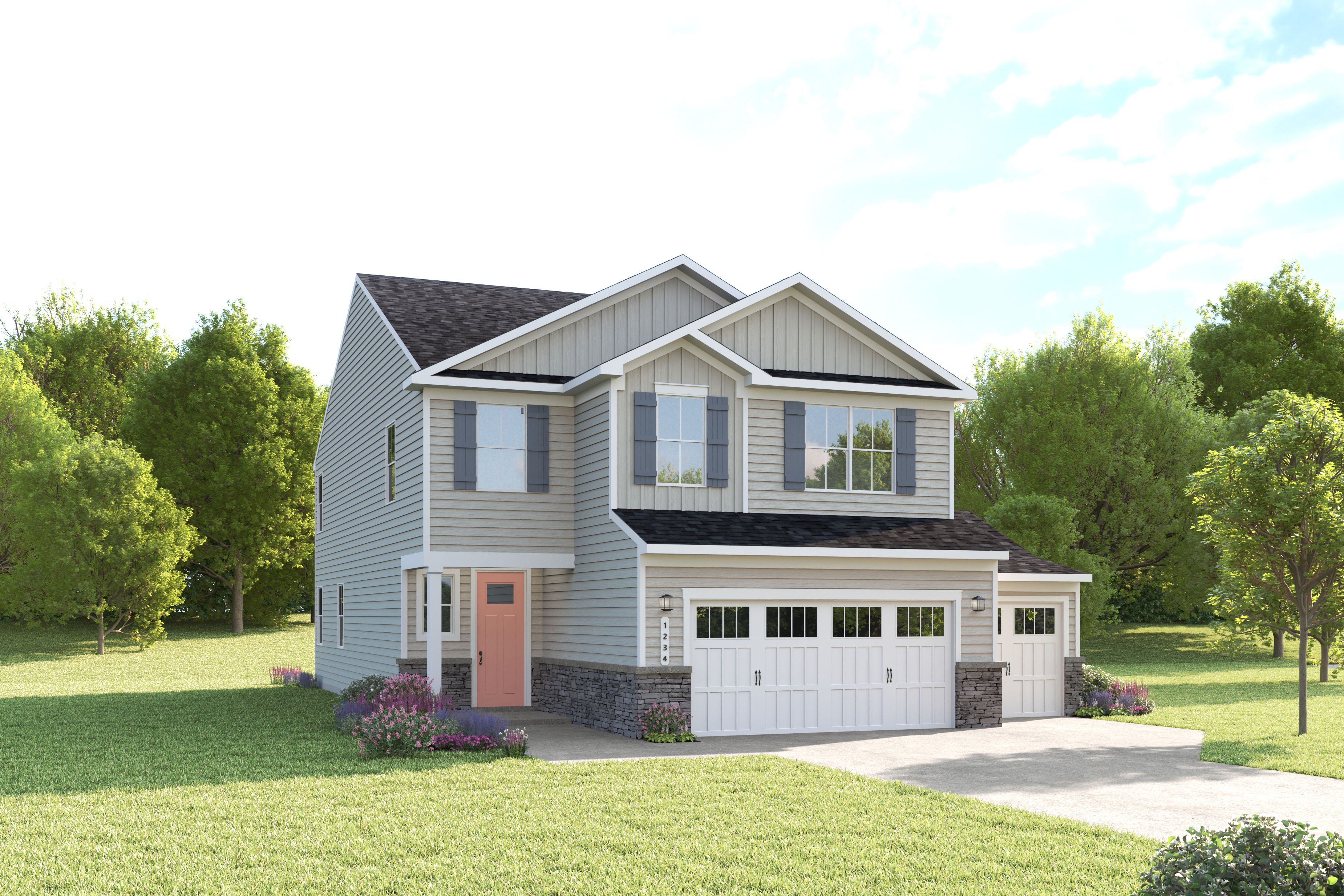 Meridian with 3-Car Garage Included