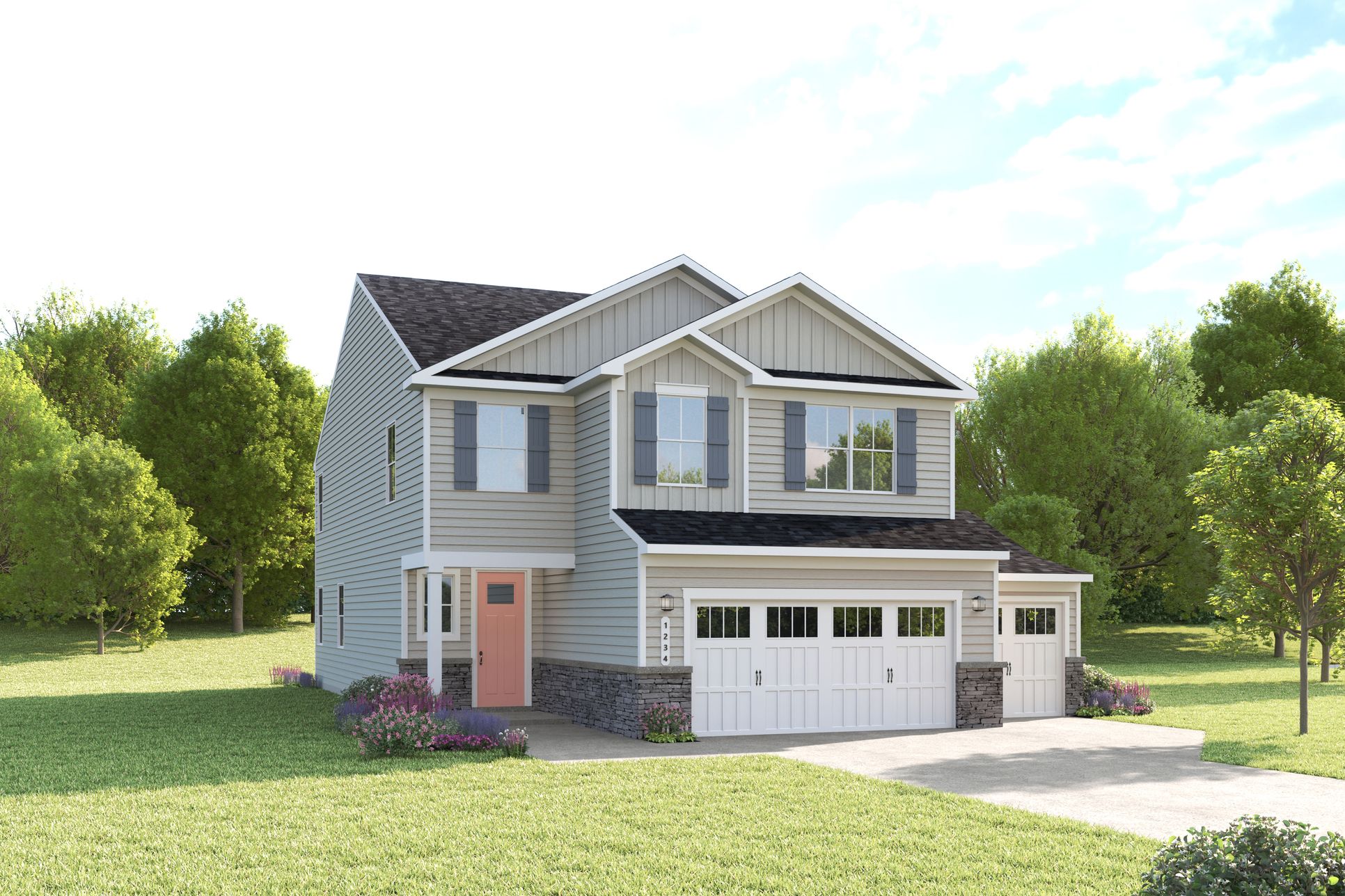 Meridian with 3-Car Garage Included