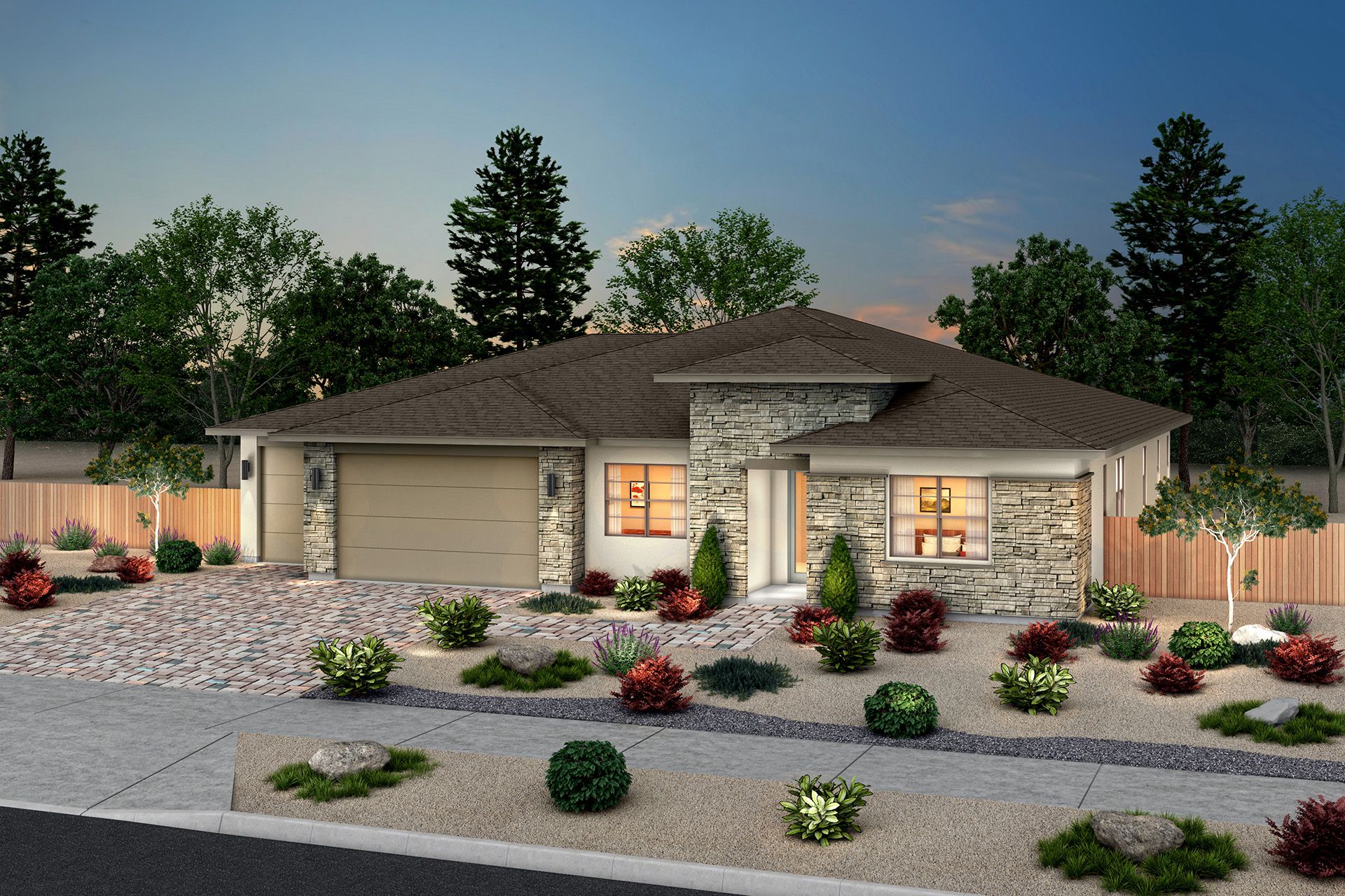 Shadow Hills Plan 2 Desert Contemporary in Color Scheme 9:Color Scheme 9