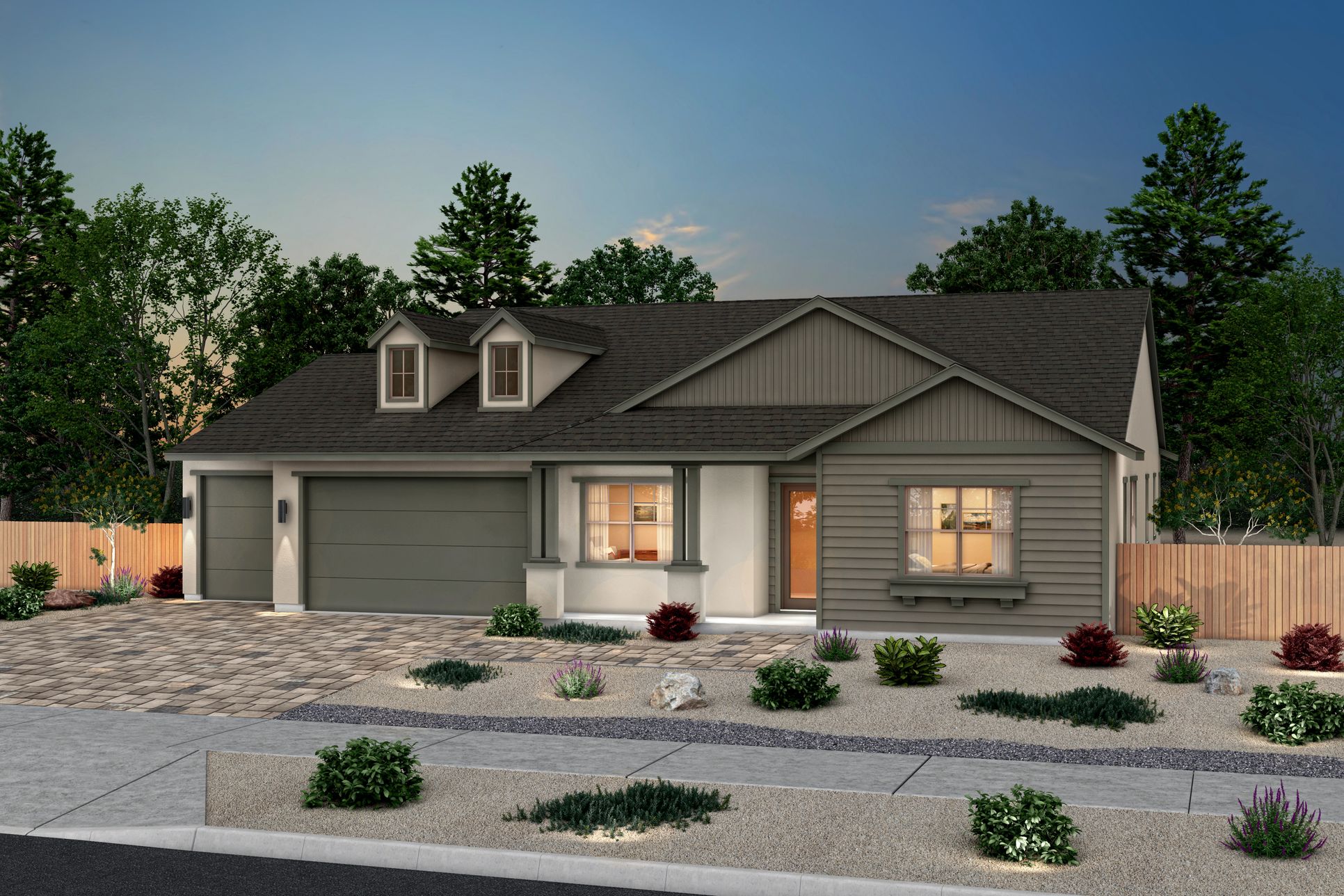 Shadow Hills Plan 2 American Contemporary in Color Scheme 2:Exterior