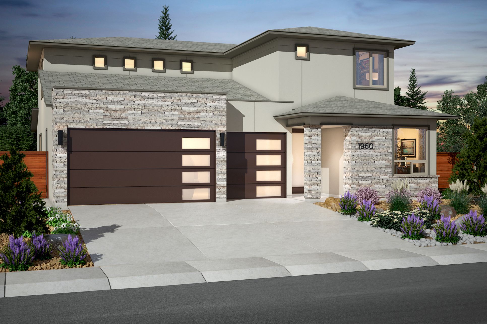 American Contemporary in Color Scheme 8:Exterior