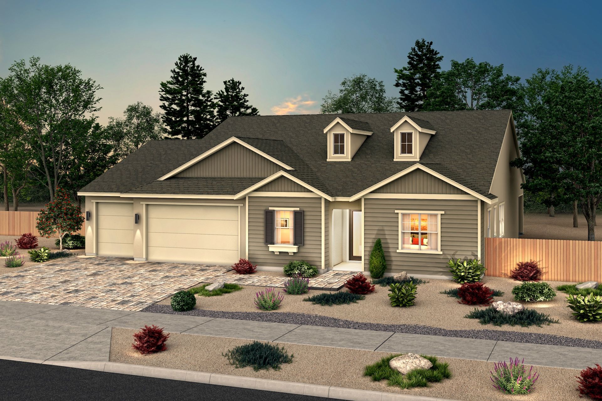 American Style Plan 3 in Color Scheme 4:American Style Plan 3 in Color Scheme 4