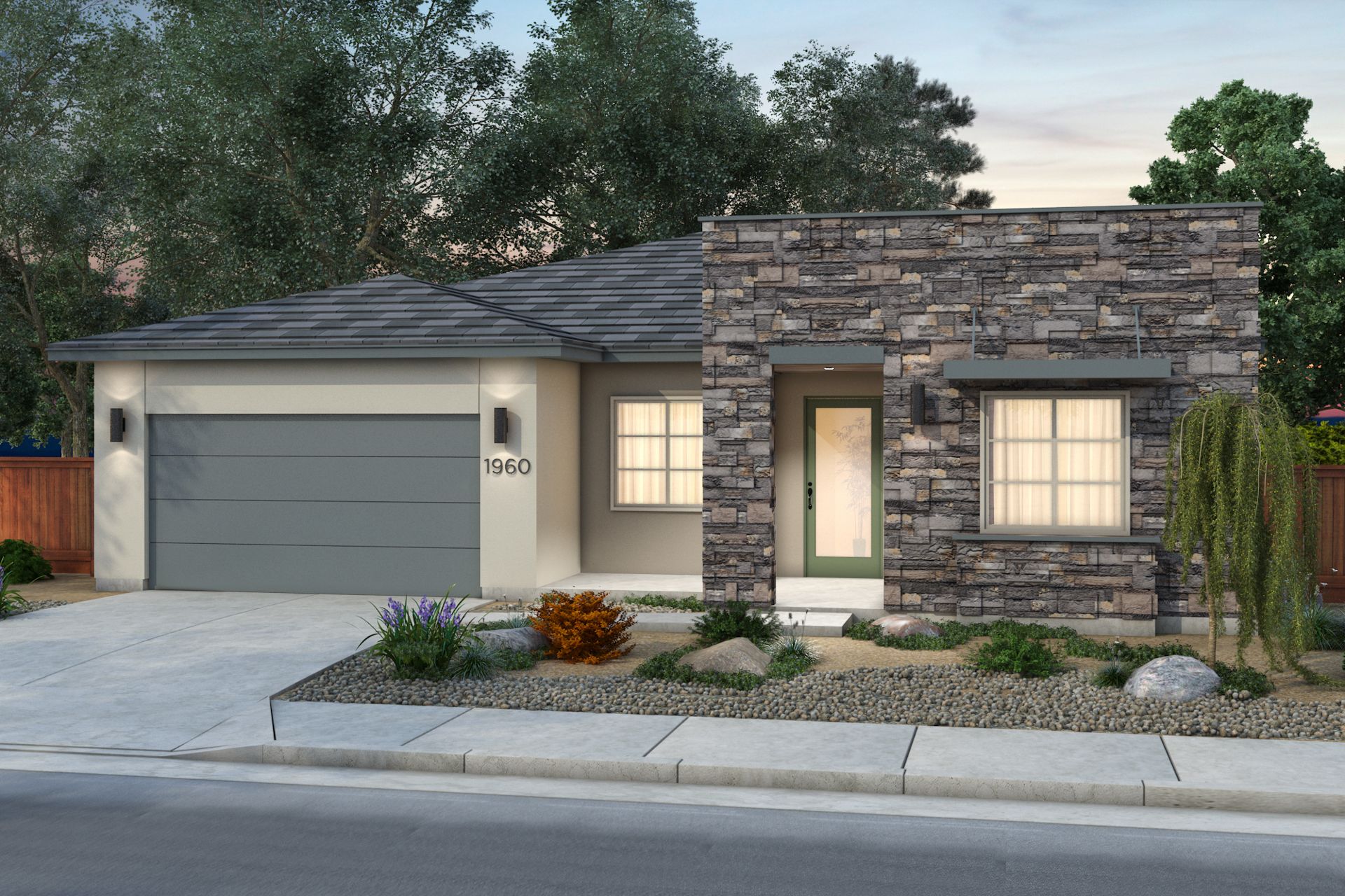 Exterior:Modern Ranch - Scheme 9