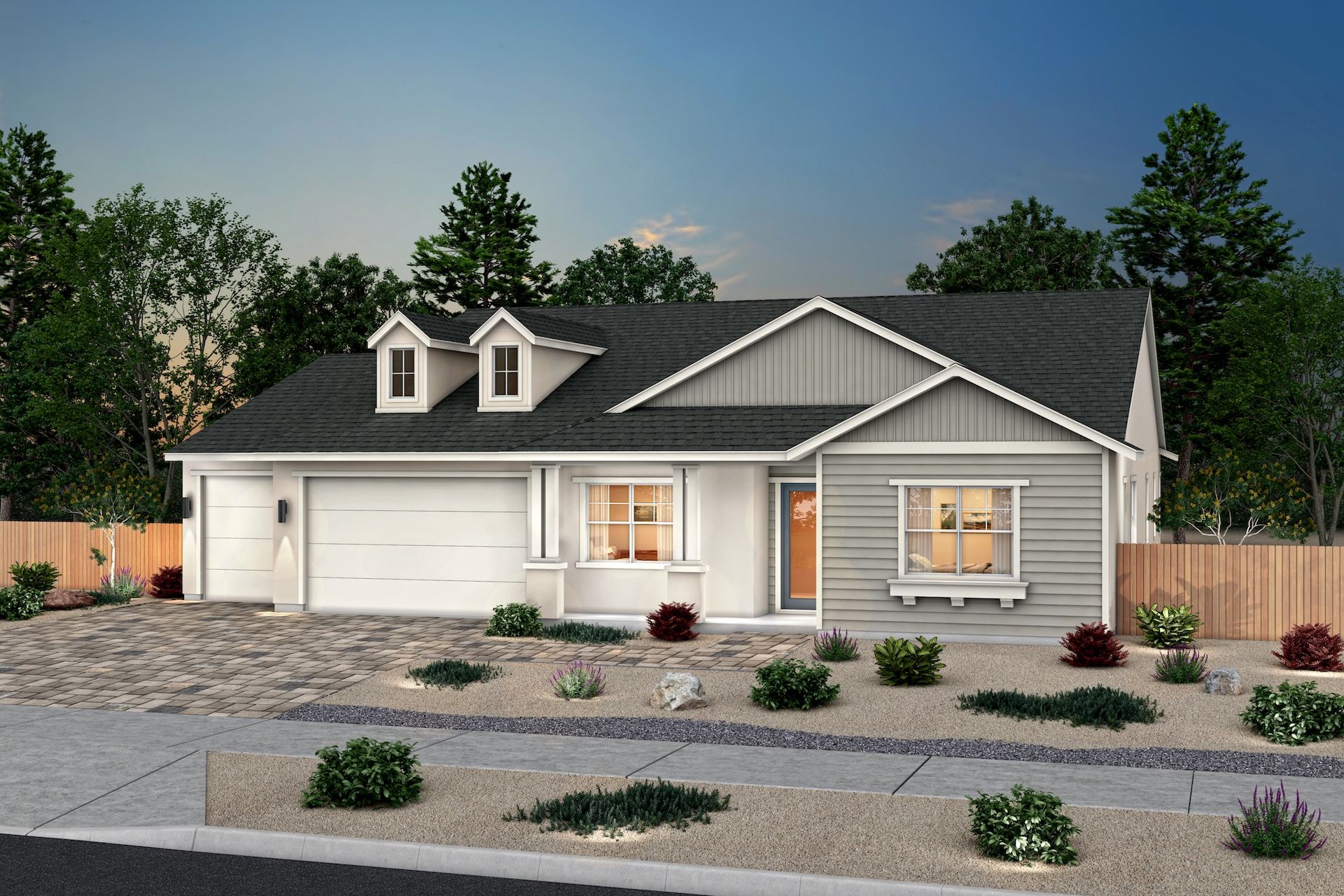 Shadow Hills Plan 2 American Contemporary in Color Scheme 1:Color Scheme 1
