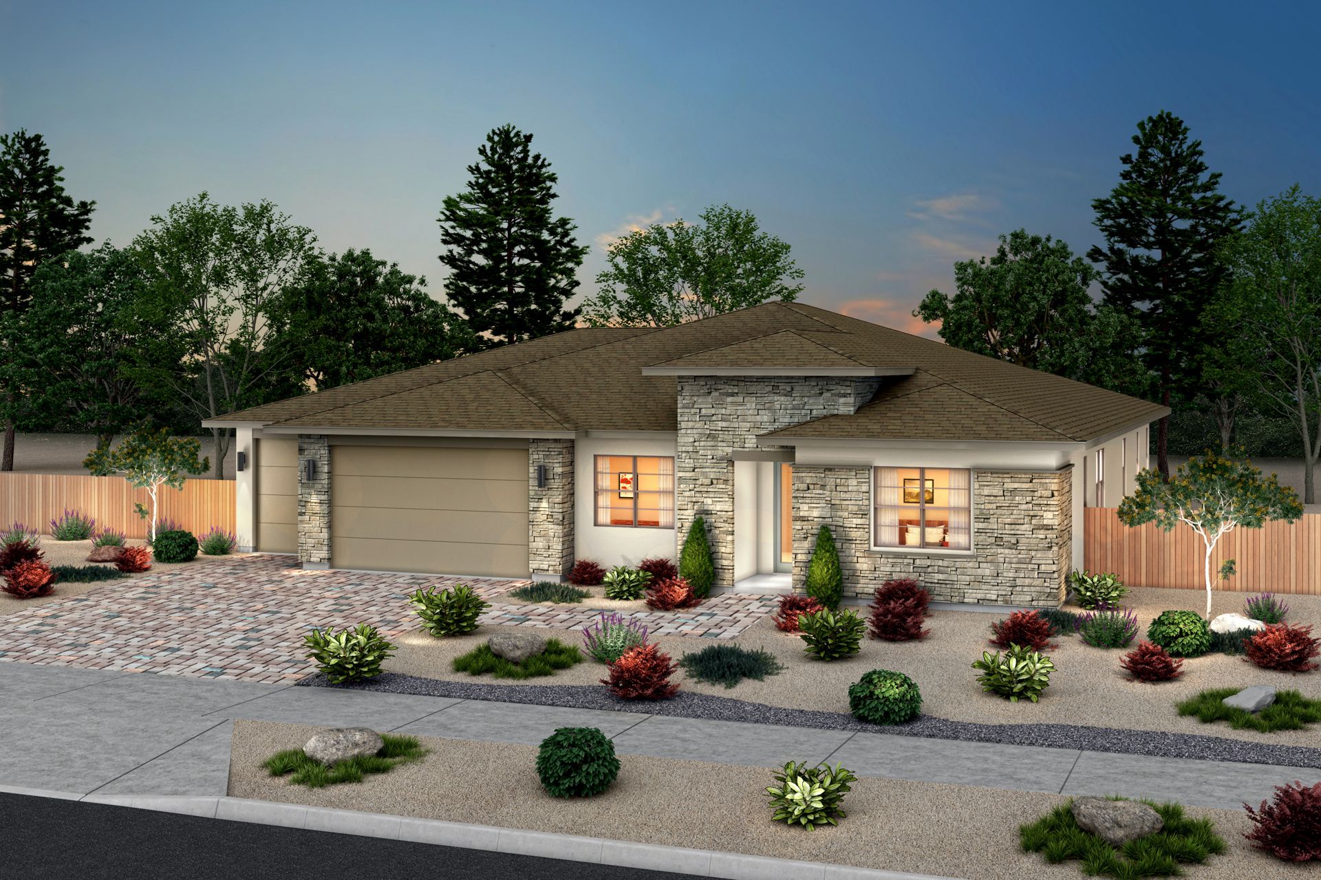 Shadow Hills Plan 2 Desert Contemporary in Color Scheme 9:Color Scheme 9