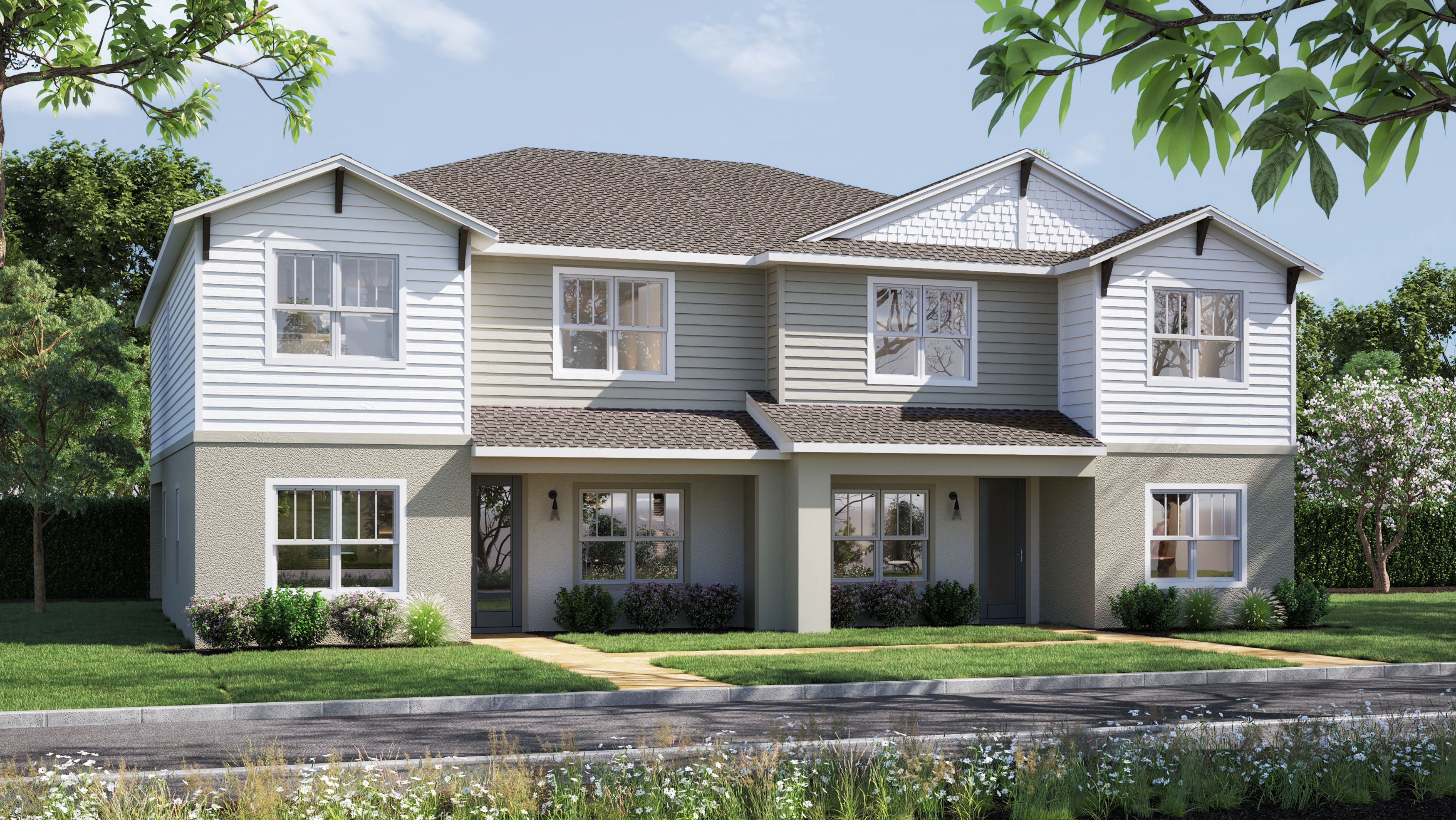 Craftsman Contemporary A:Timberland - Two Story Villa