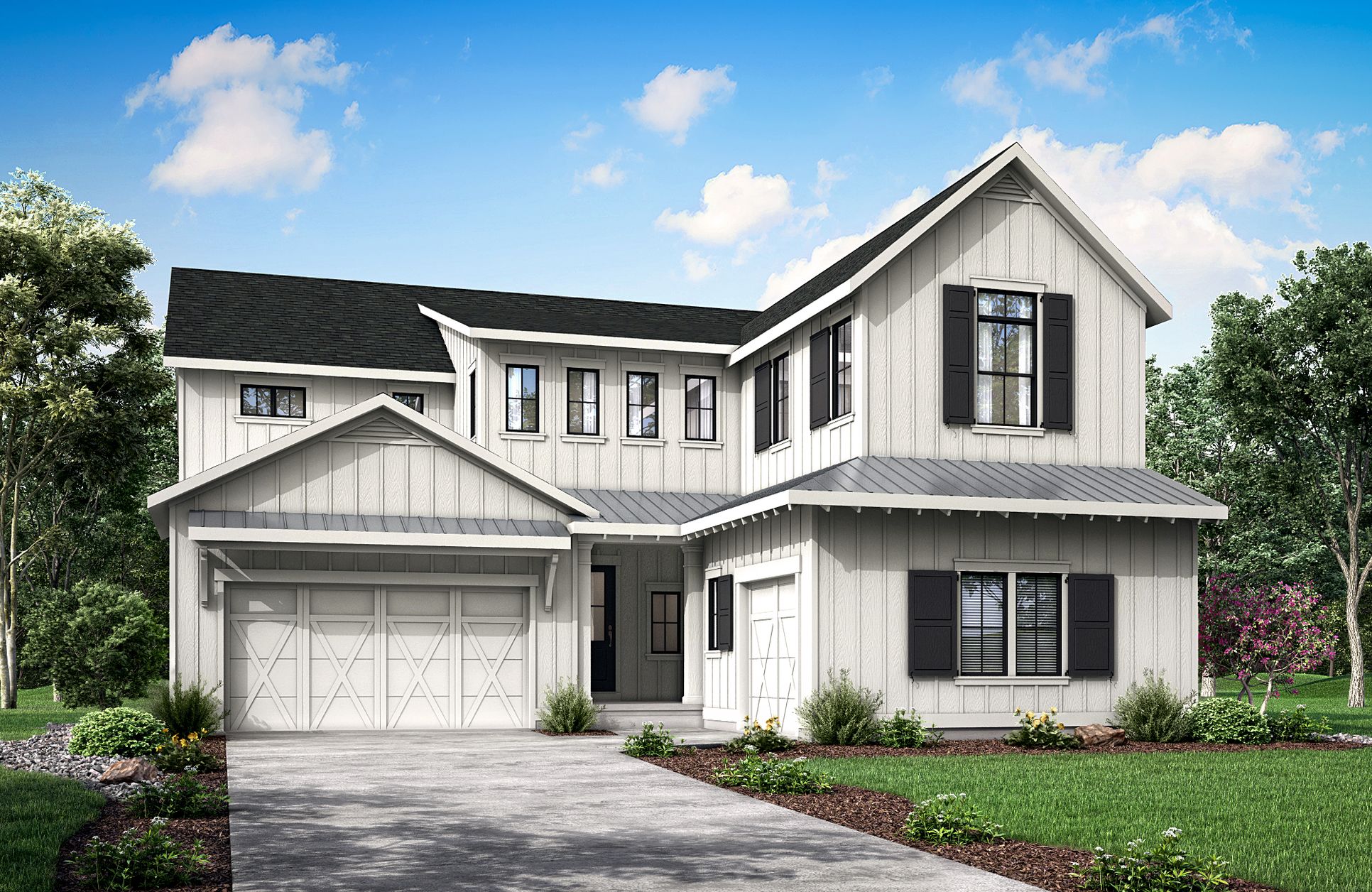 Exterior:ELEVATION A (FARMHOUSE)
