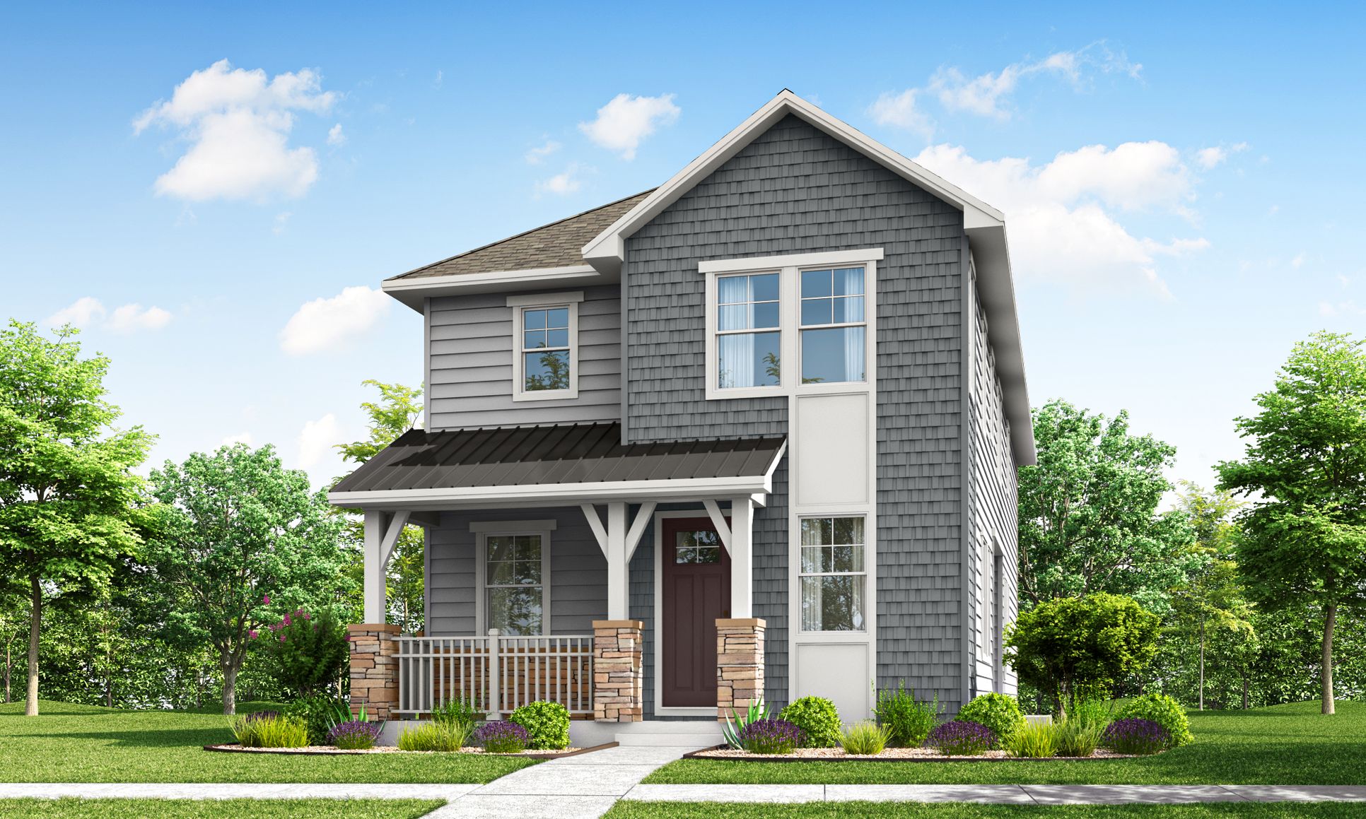 Exterior:ELEVATION C (WESTERN SHINGLE)