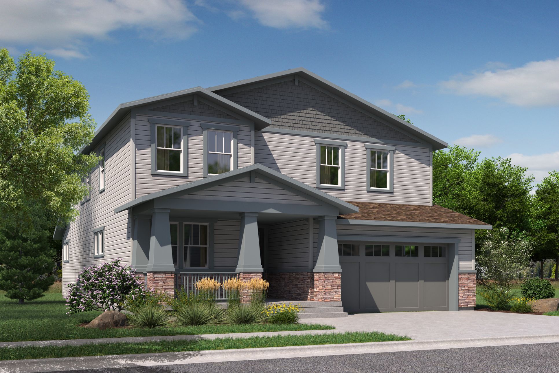 Exterior:Craftsman Elevation
