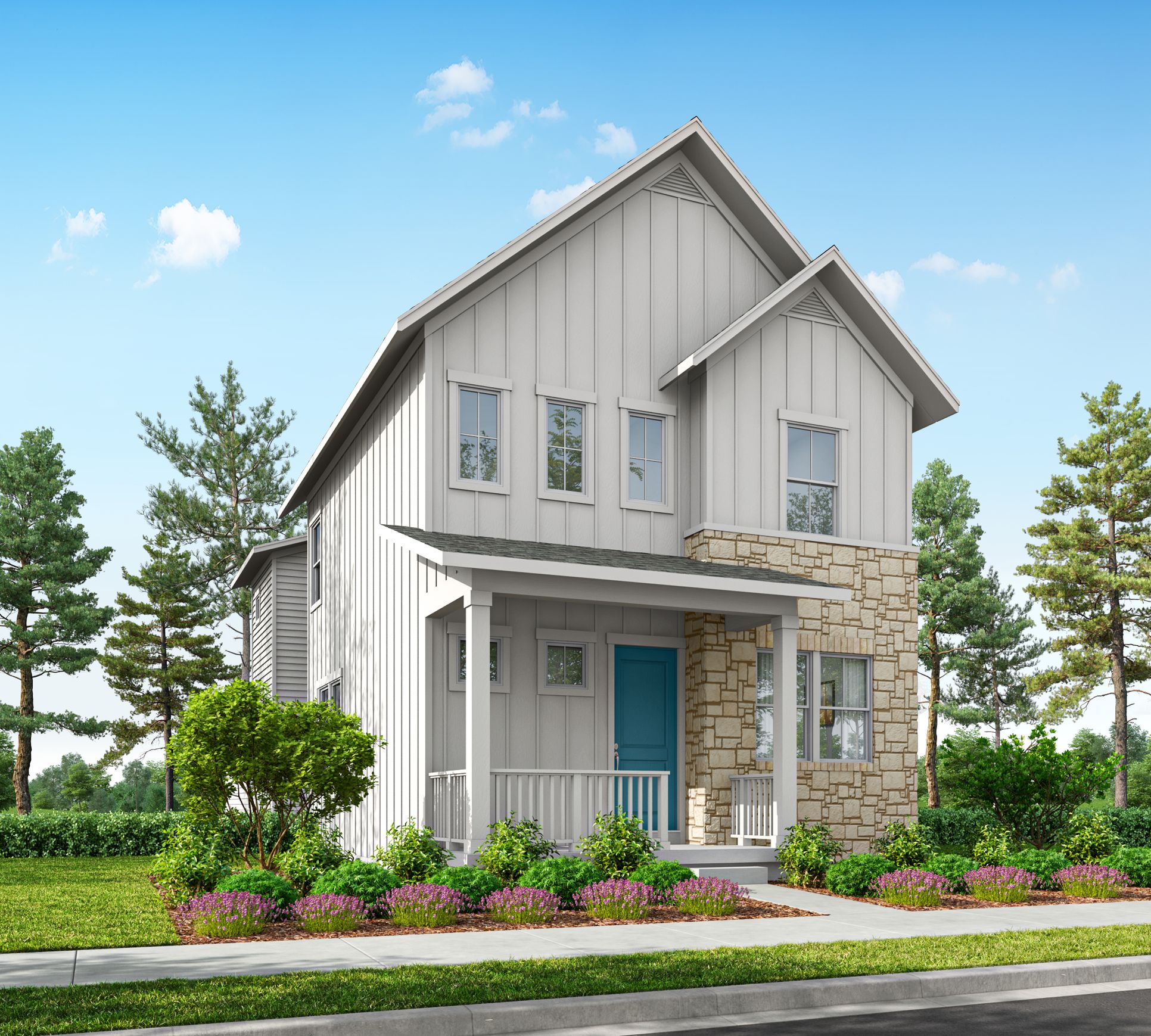 Exterior:Elevation A Farmhouse