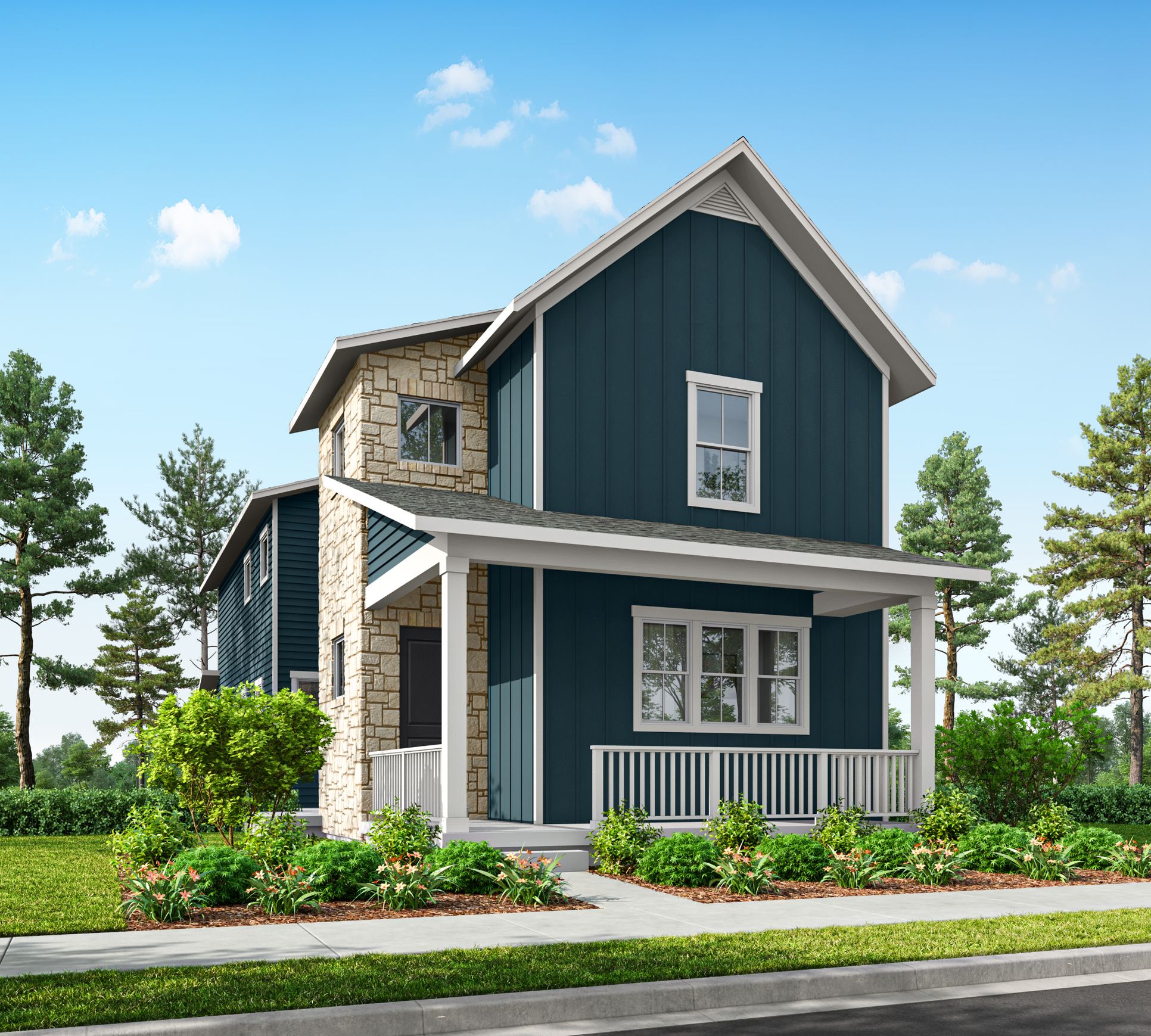 Exterior:Elevation A Farmhouse