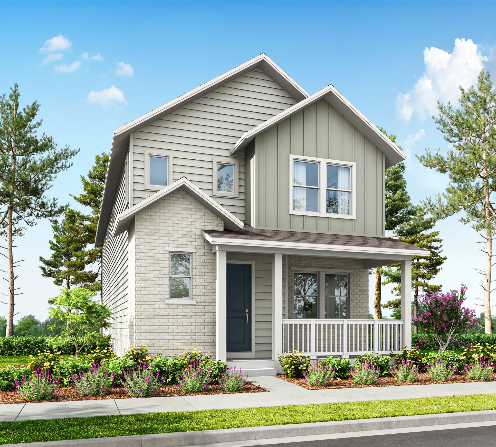 Exterior:Elevation A Farmhouse