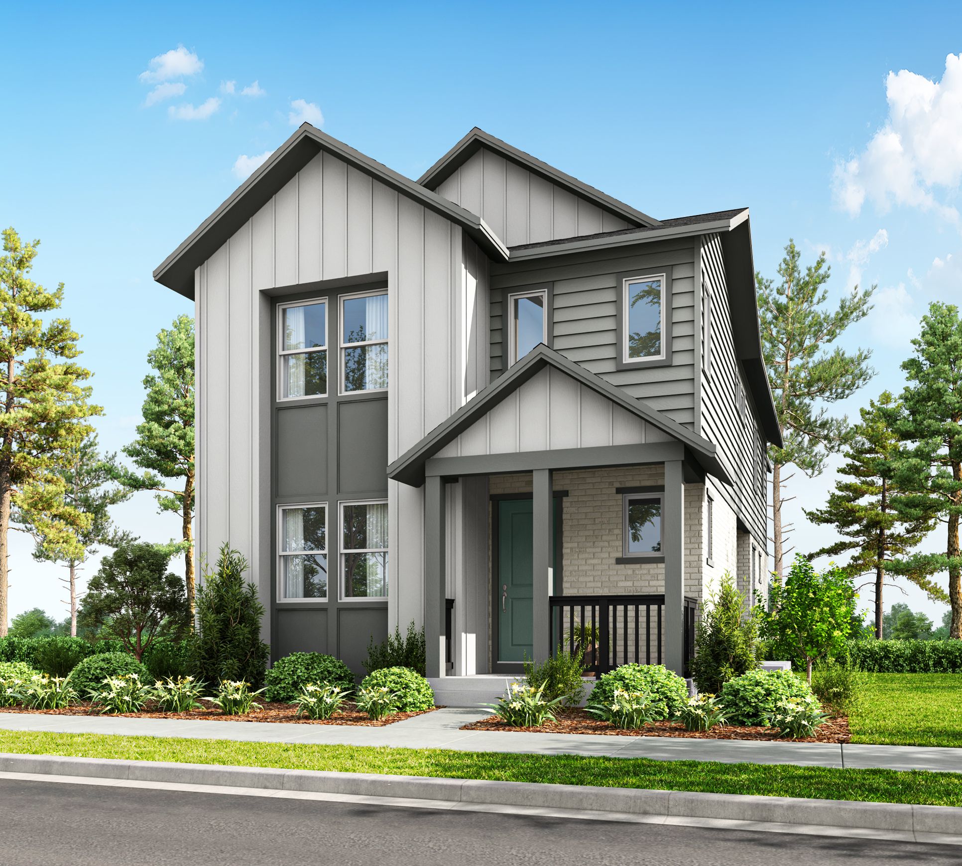 Exterior:Elevation A Farmhouse