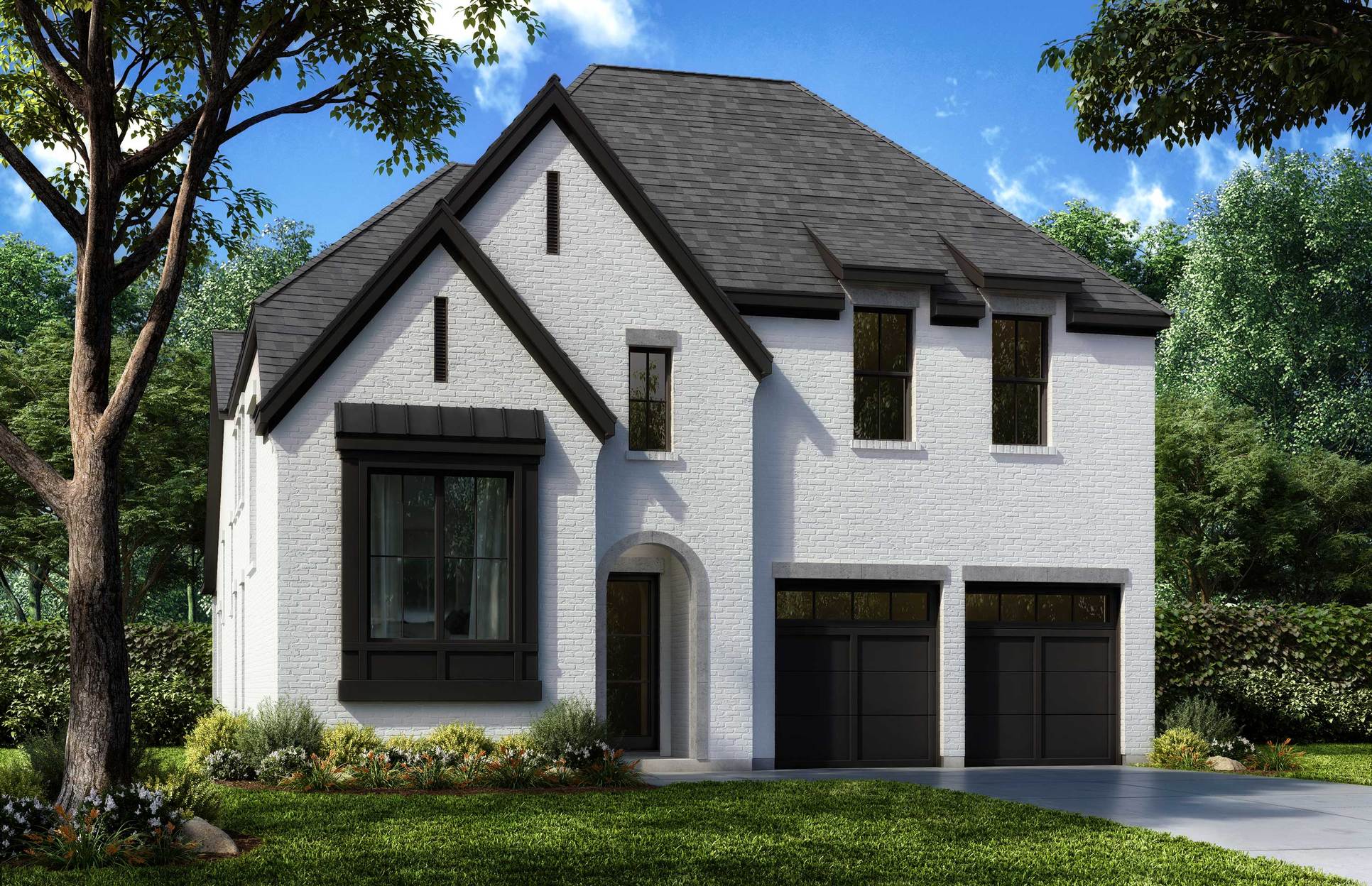 Exterior:Modern Tudor Revival