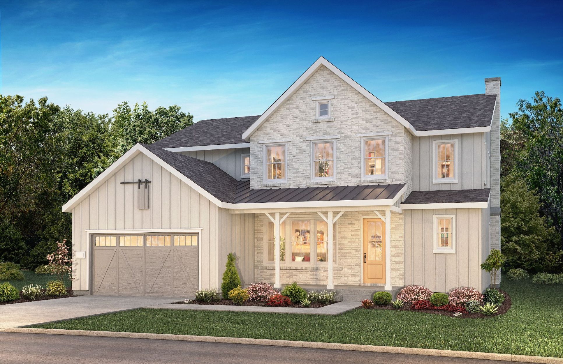 The Canyons Luxe Stratton Elevation A:Exterior A: Modern Farmhouse