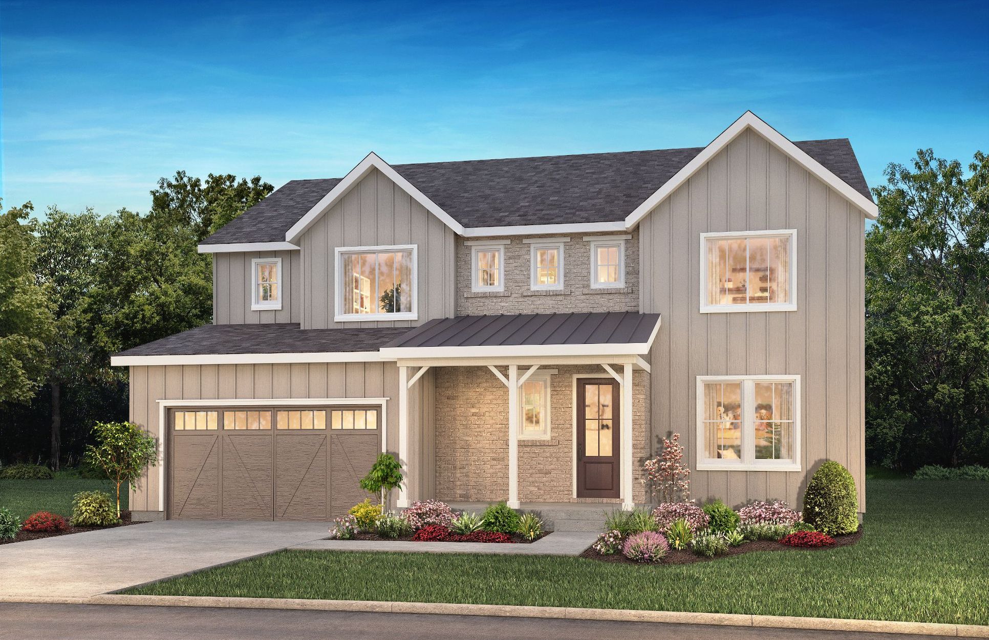 The Canyons Luxe Weston Elevation A:Exterior A: Modern Farmhouse