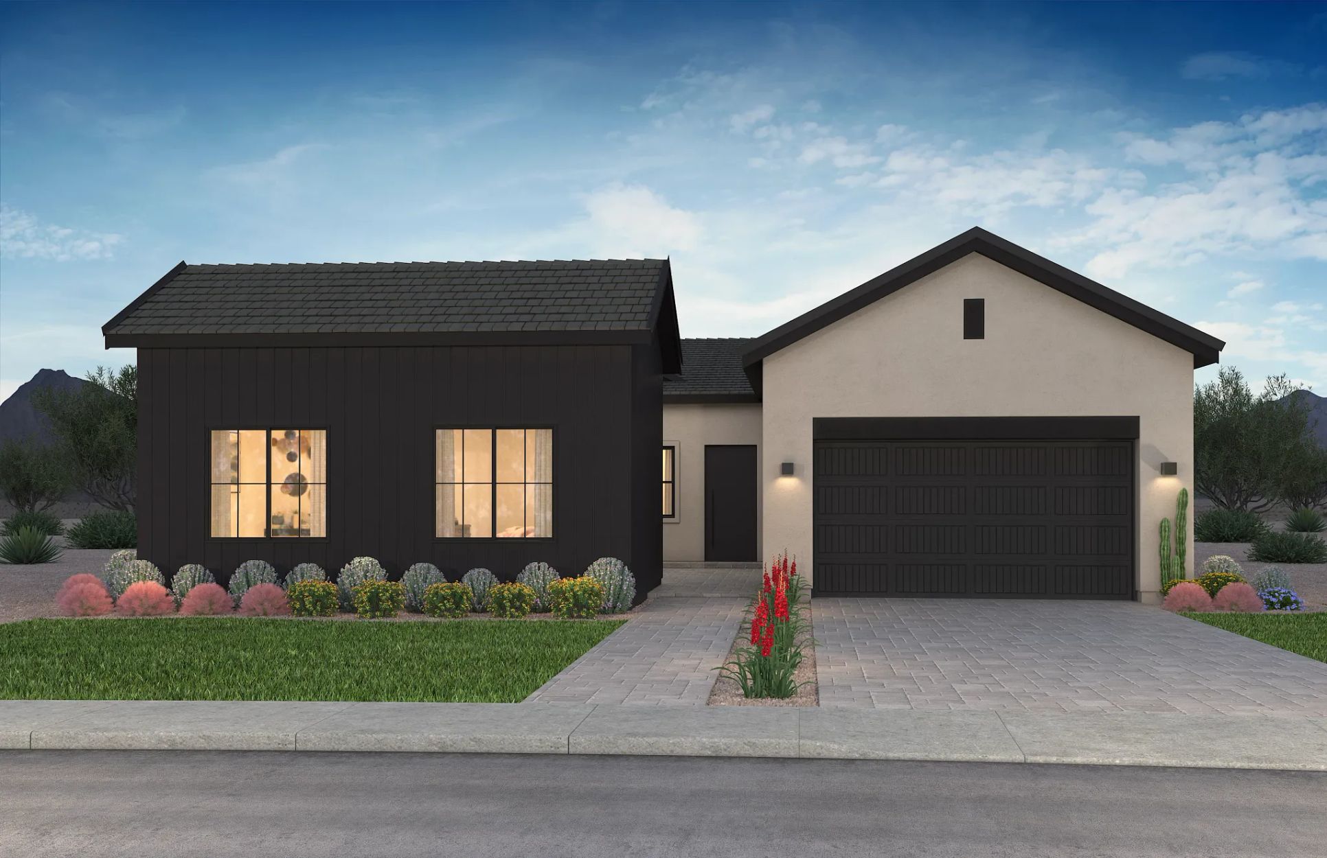 Plan 5034 Exterior W:Plan 5034 Exterior W