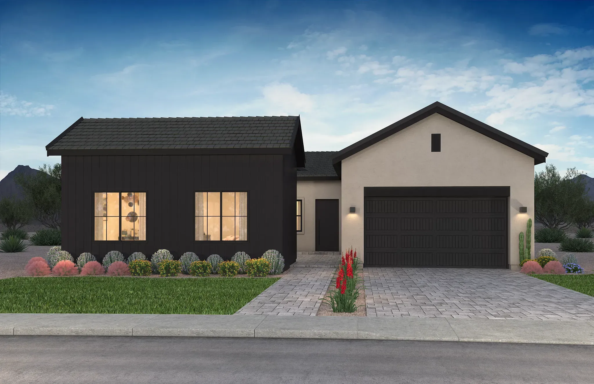 Plan 5034 Exterior W:Plan 5034 Exterior W