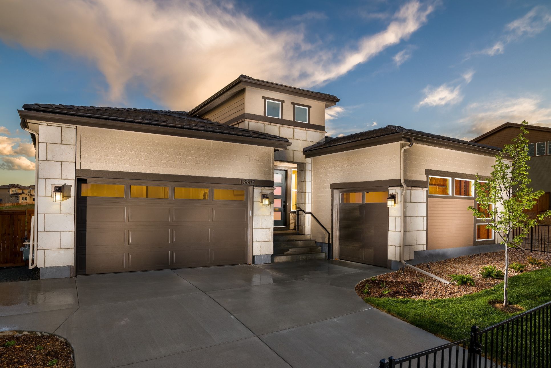 Stepping Stone Watercolor Marigold Model Exterior