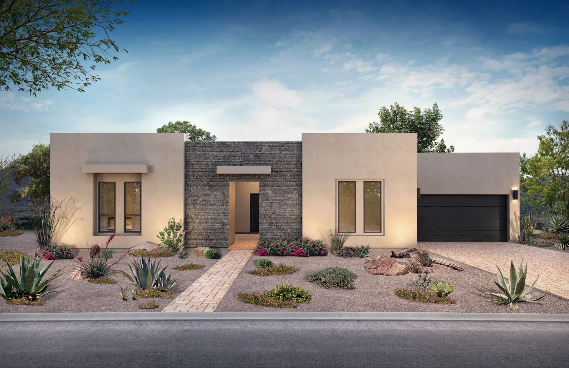 Plan 7023 Exterior A: Desert Adobe:Plan 7023 Exterior A: Desert Adobe