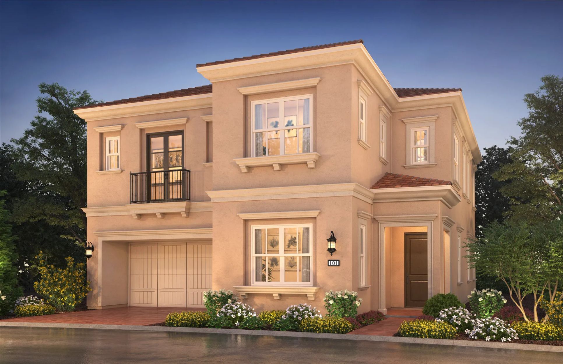 artists rendering of single family home:Exterior C