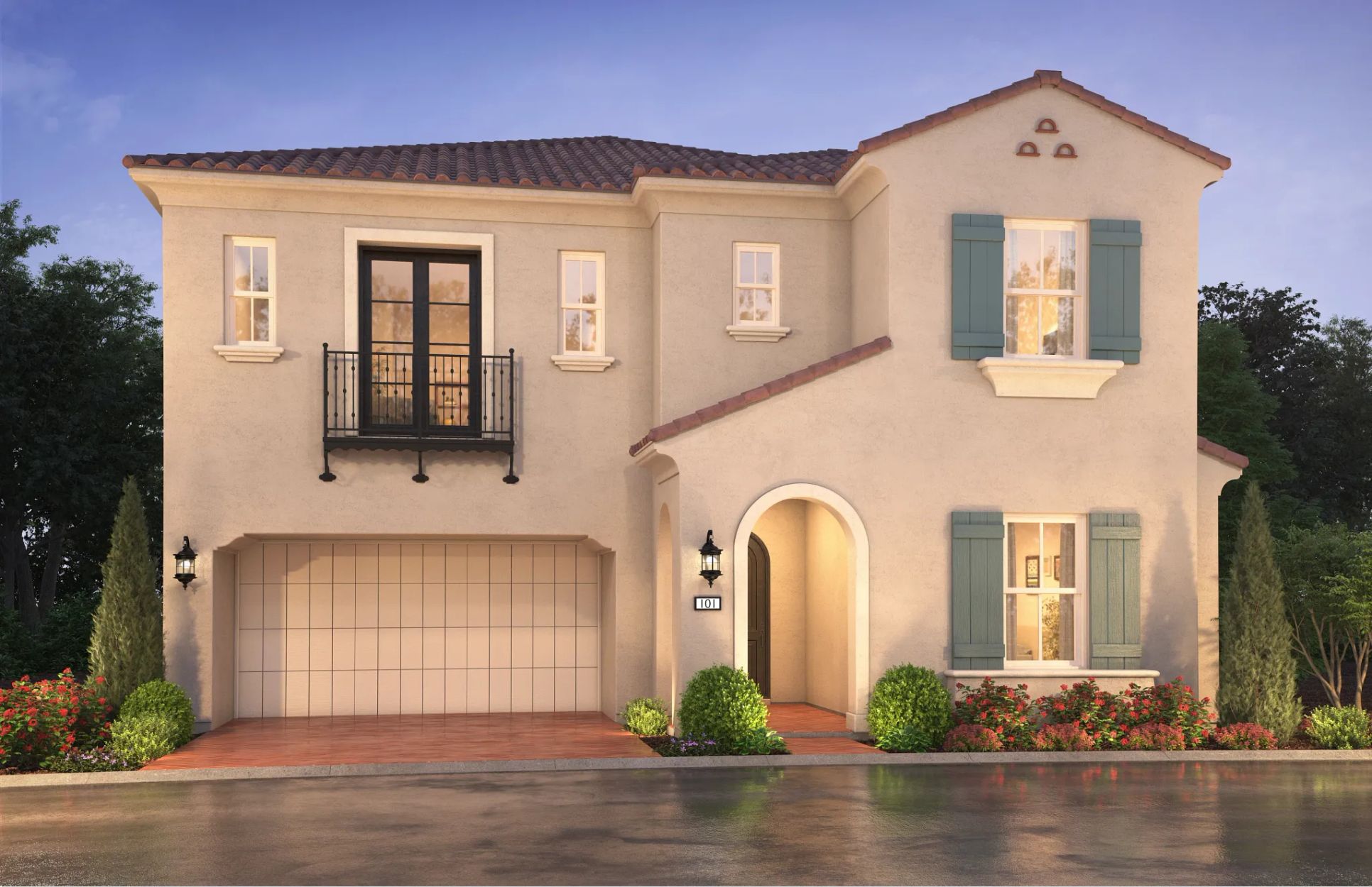 artists rendering of single family home:Exterior A