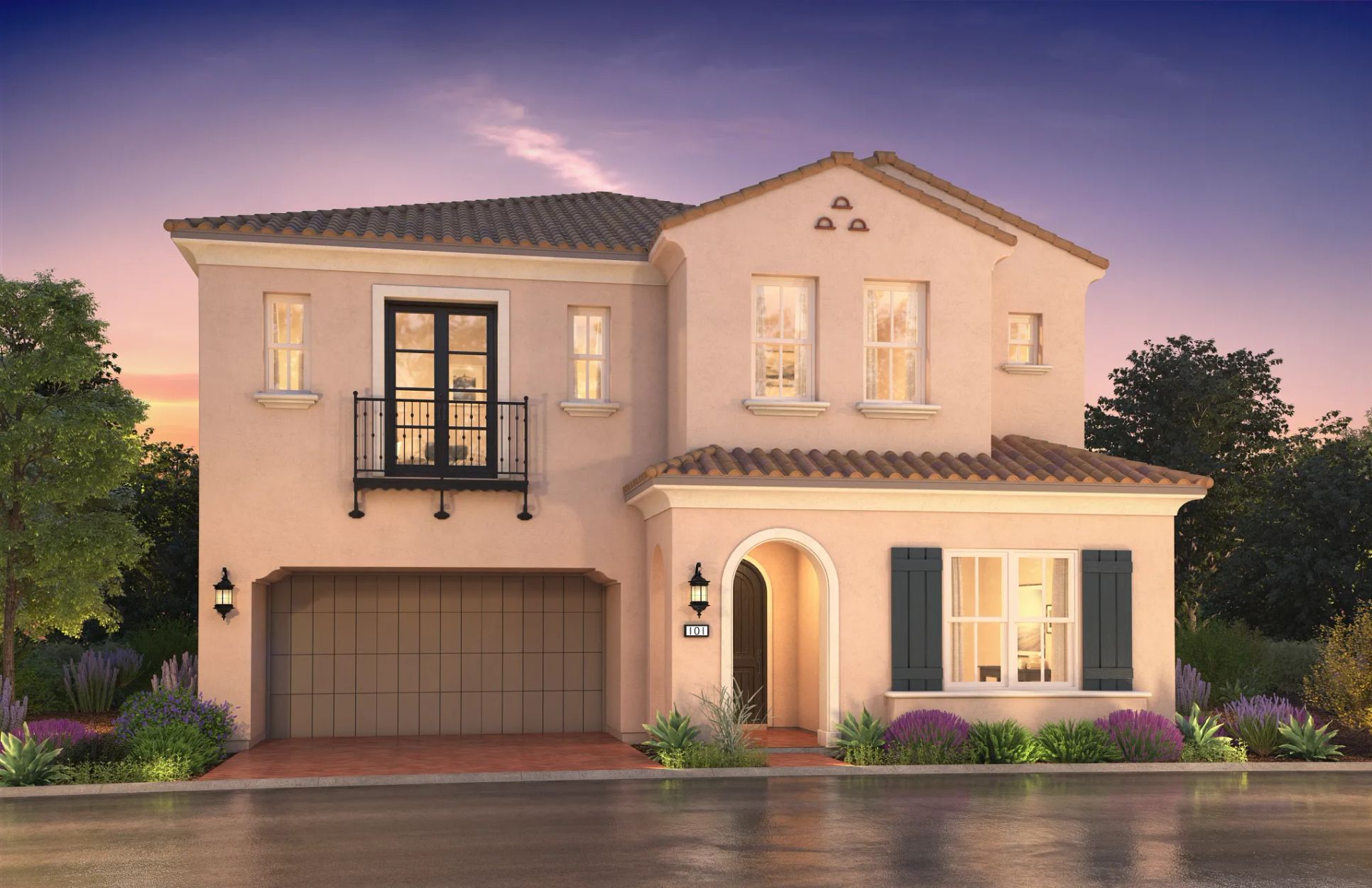 artist rendering of single family home:Exterior A