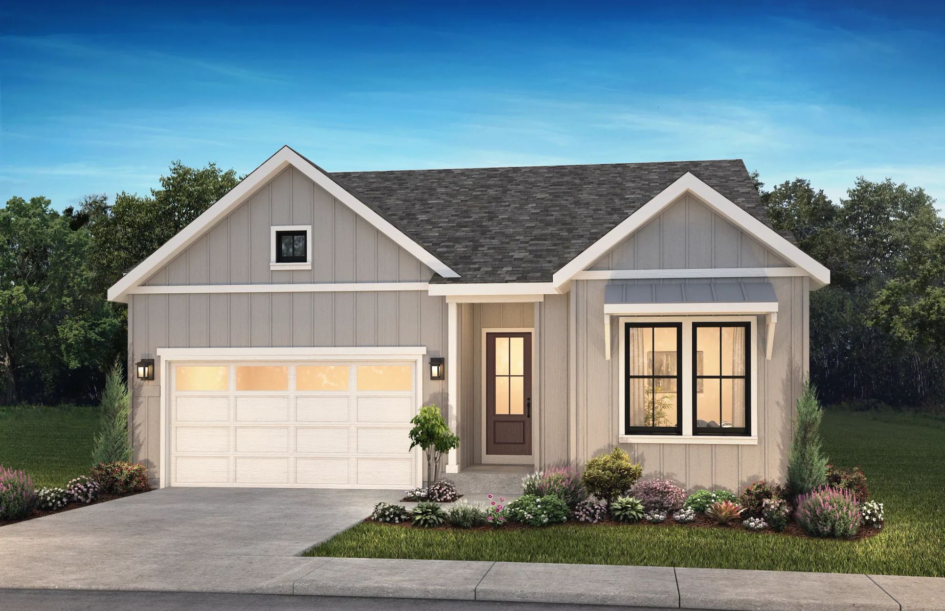 Solstice Horizon Rising Moon Exterior A:Exterior A: Modern Farmhouse