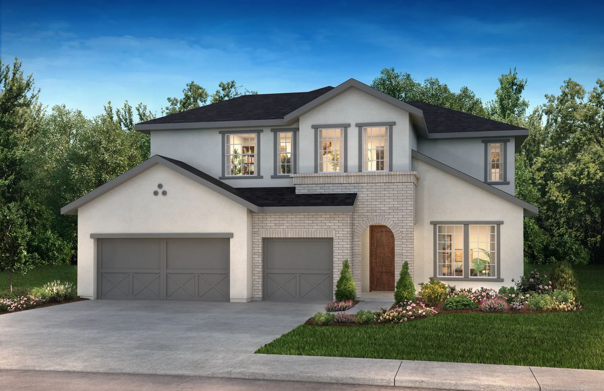 Plan 5051 Elevation E`:Elevation E