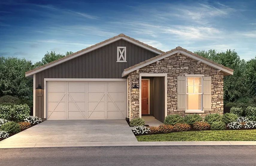 Exterior of Home:Exterior D of Flourish Floorplan