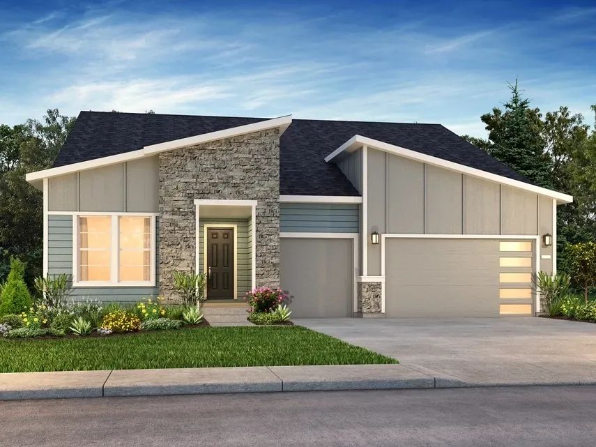 Exterior Rendering:Exterior Rendering of Home