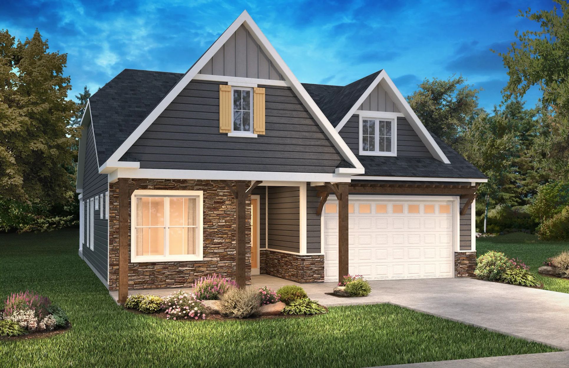 Trilogy Lake Norman Graham Exterior:Ext G: Blue Ridge; Color Scheme 38