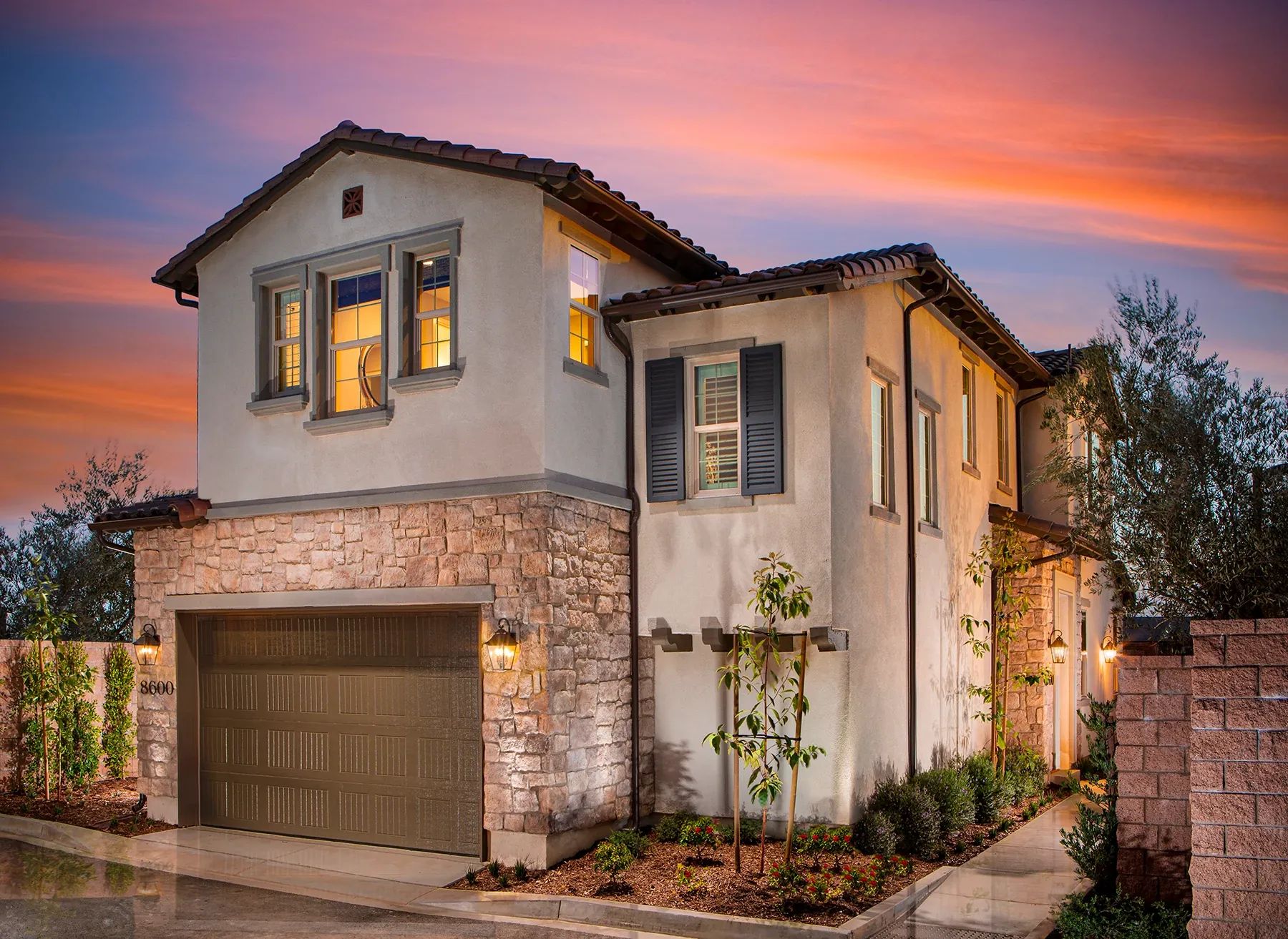 model home front exterior