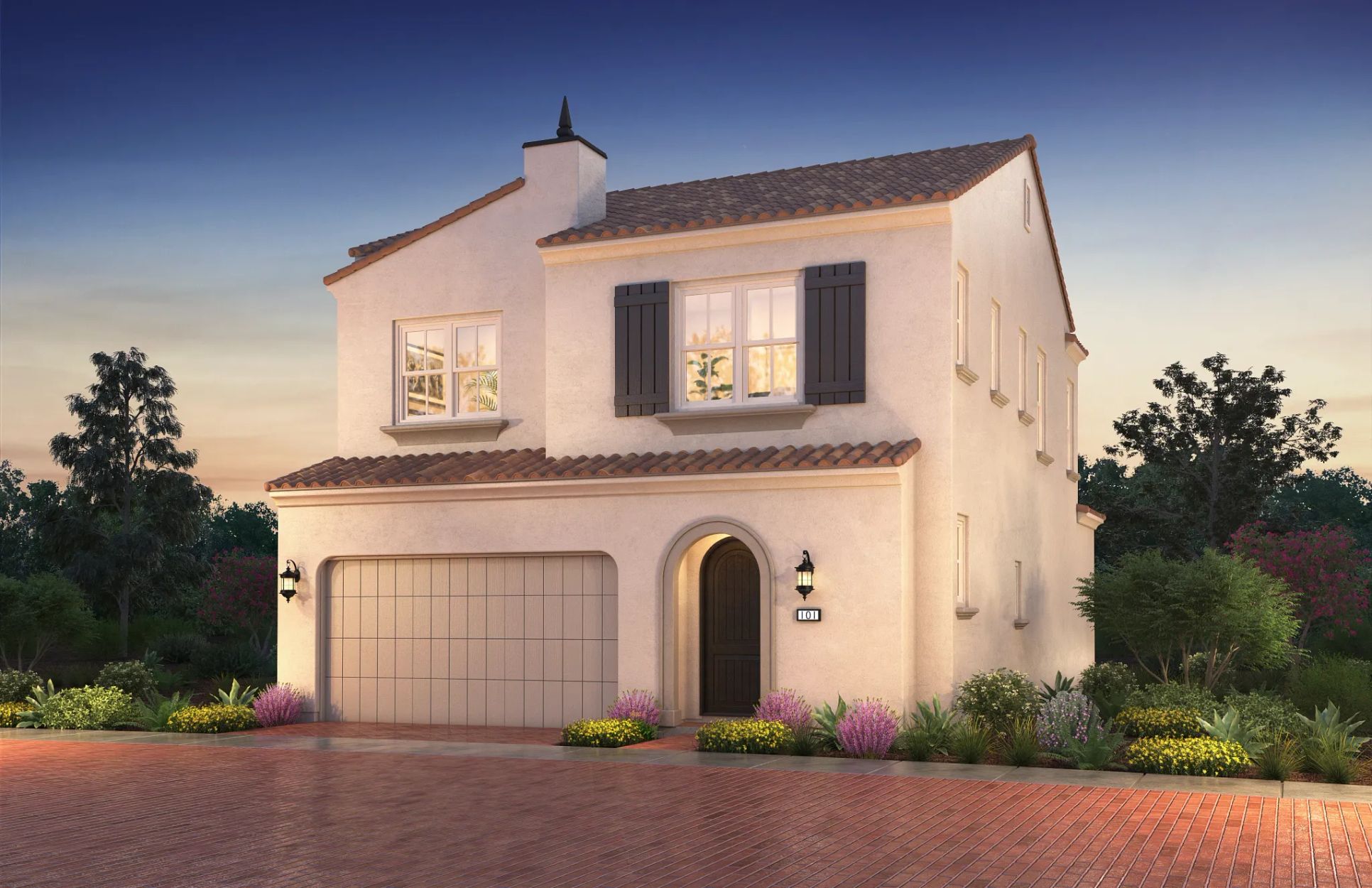artist rendering of single family home:Exterior A