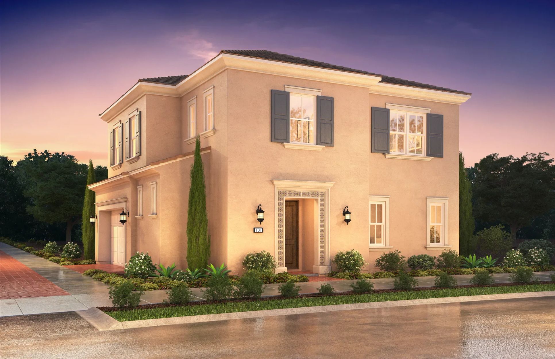 artist rendering of single family home:Exterior C
