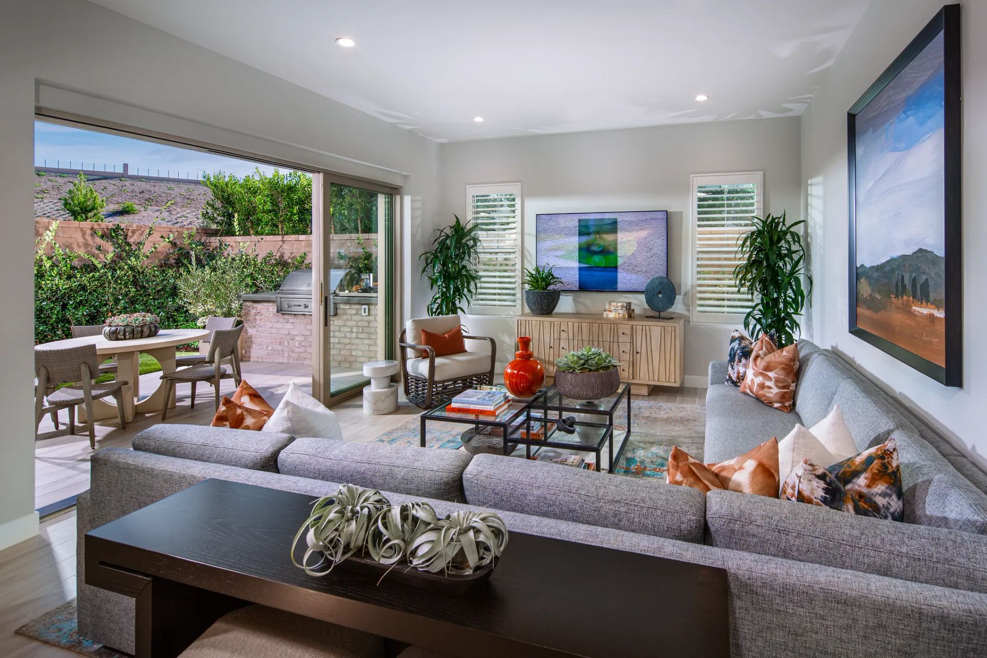 model home great room